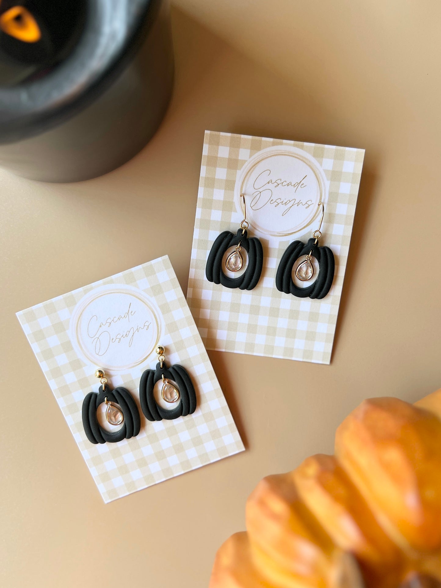 The Hallow Pumpkin | Crystal Pumpkin Earrings