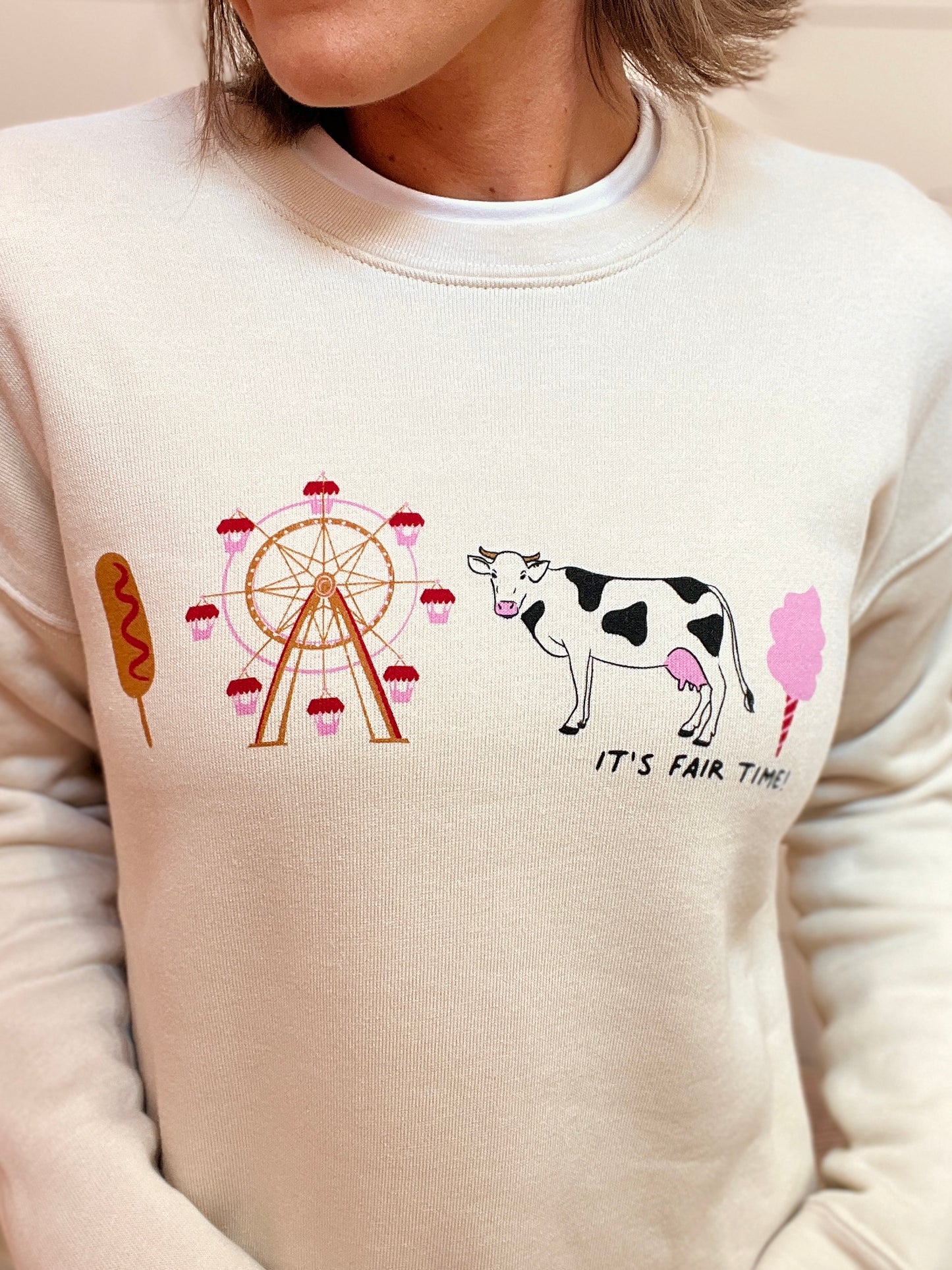 It's Fair Time Ivory Sweatshirt