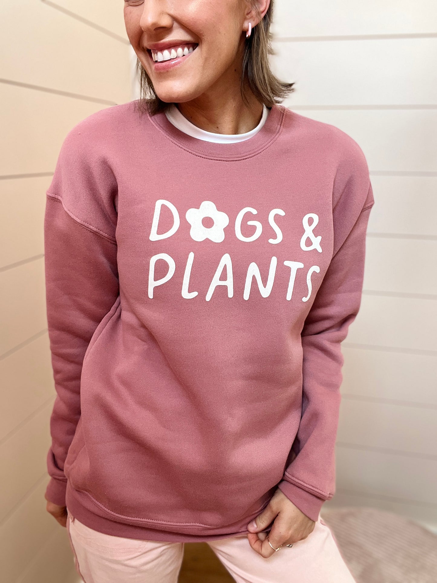 Dogs and Plants Mauve Sweatshirt