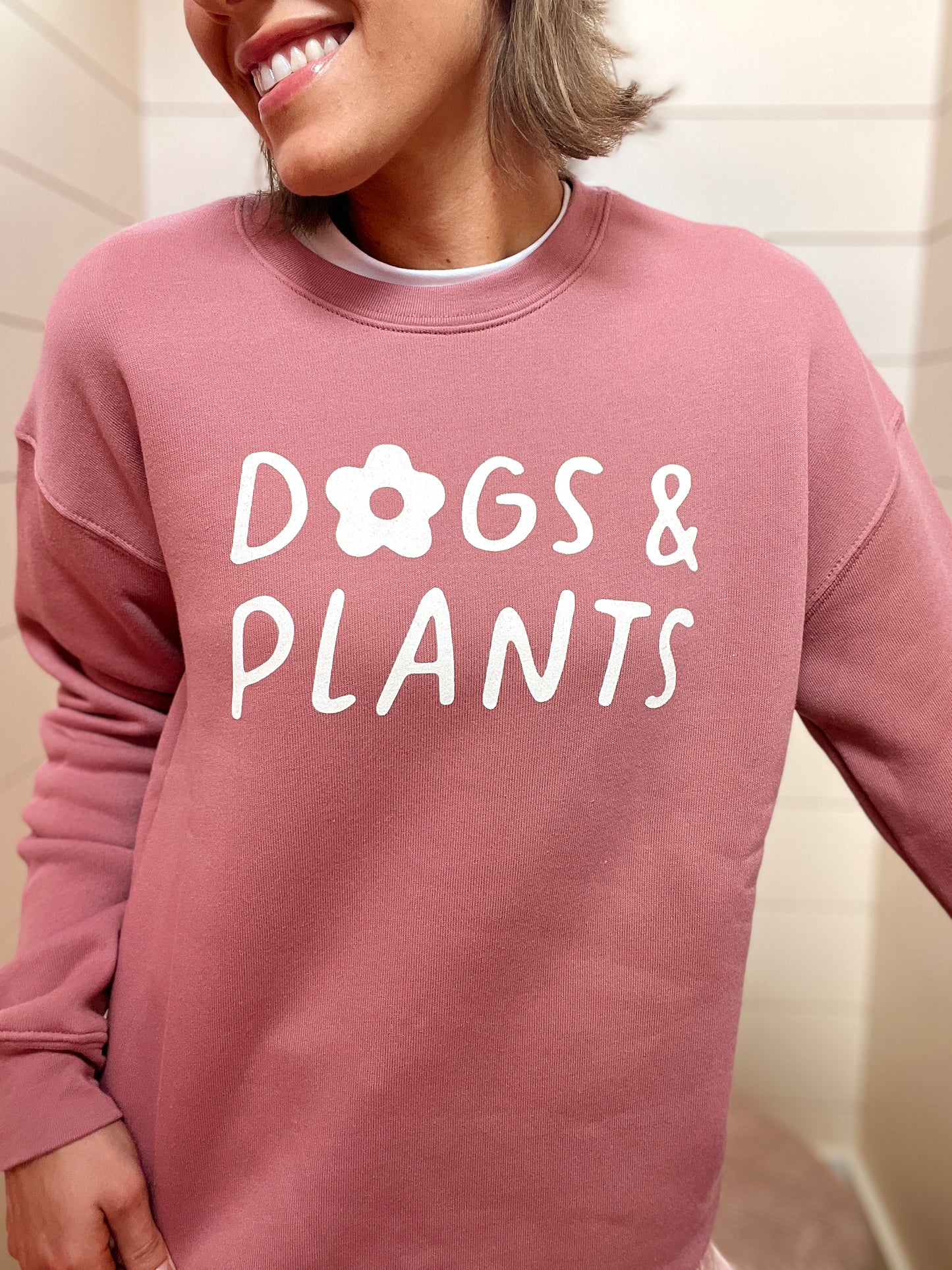 Dogs and Plants Mauve Sweatshirt