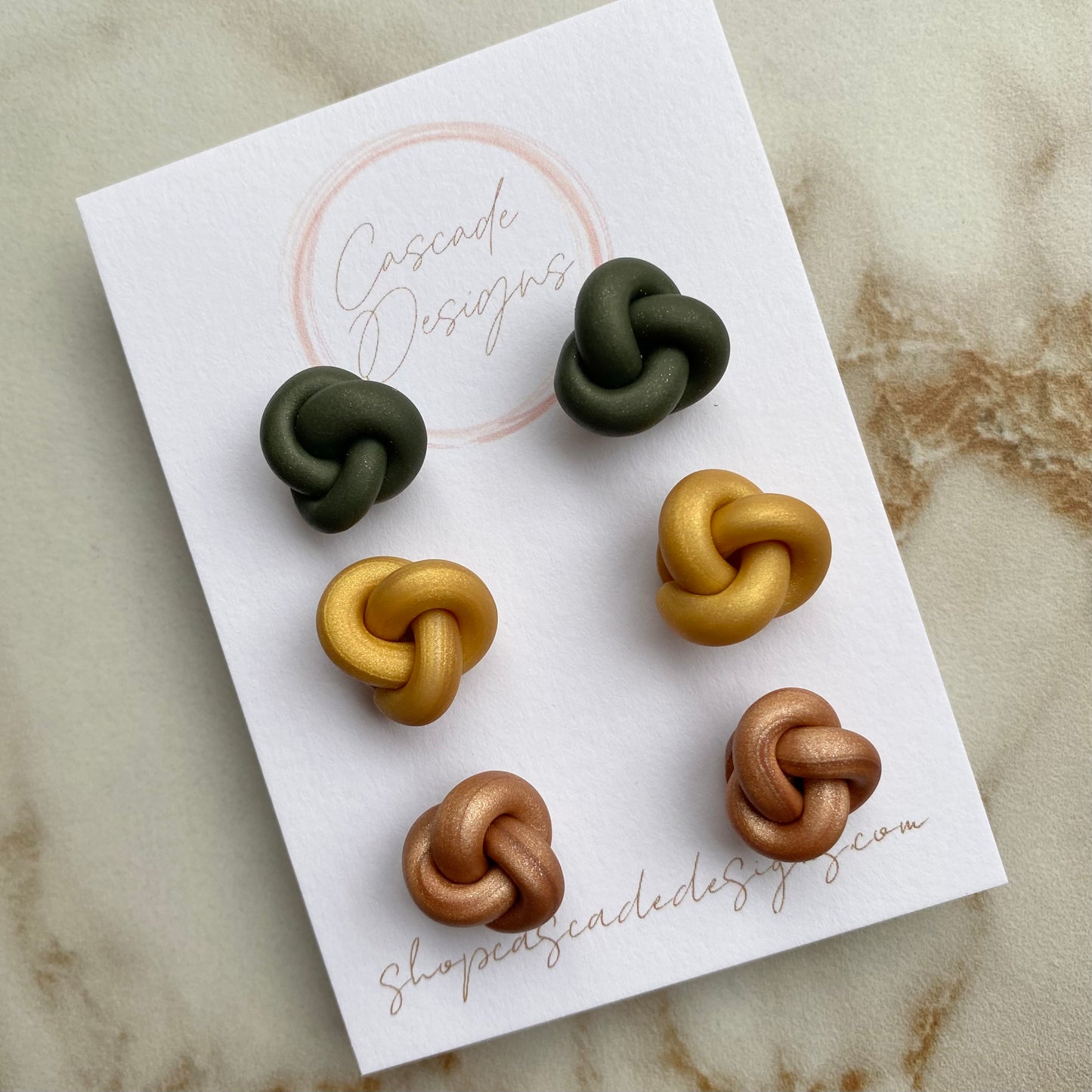 The Kenzi Festive | Knot Clay Earrings