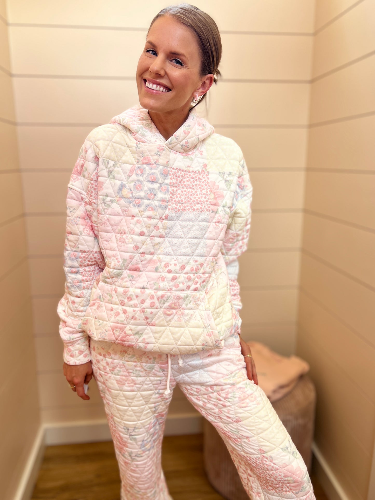 Floral Quilted Lounge Set
