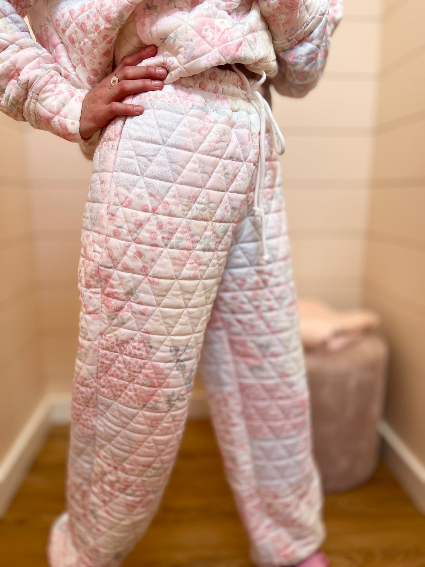 Floral Quilted Lounge Set