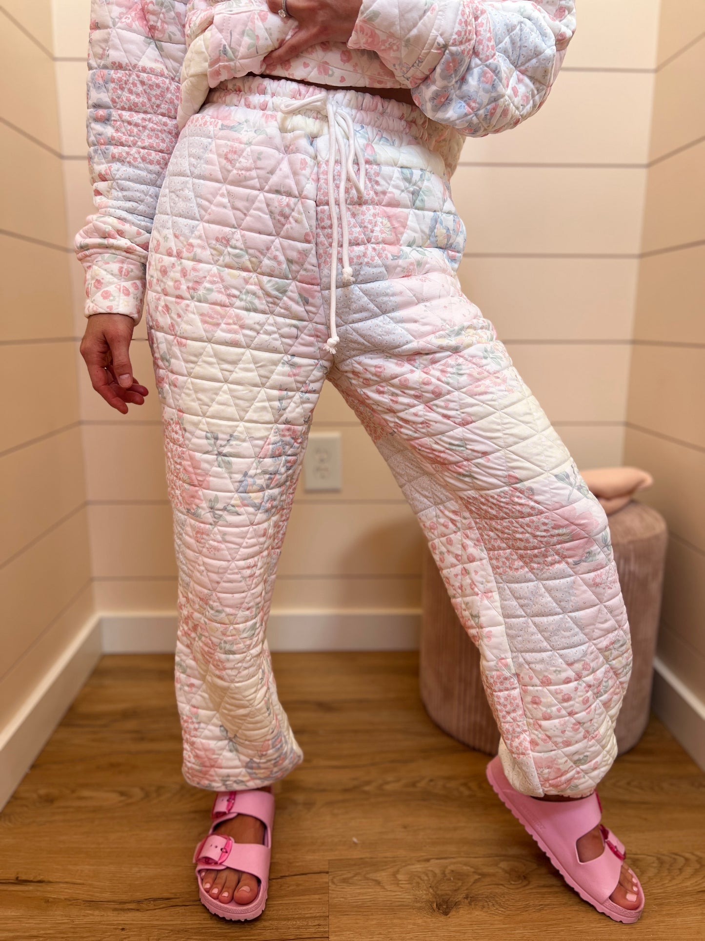 Floral Quilted Lounge Set