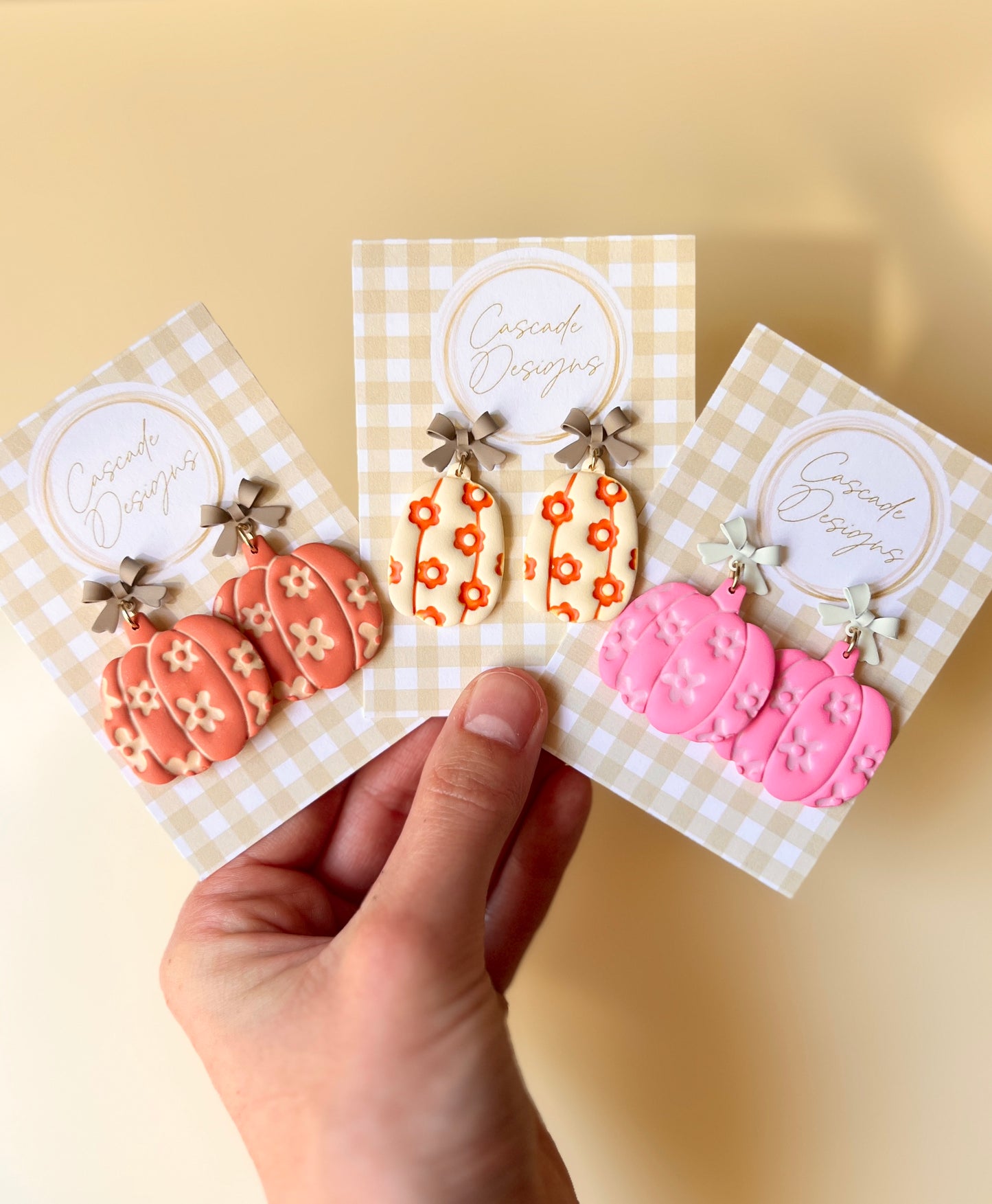The Garden Pumpkin | Floral Pumpkin and Gourd Earrings