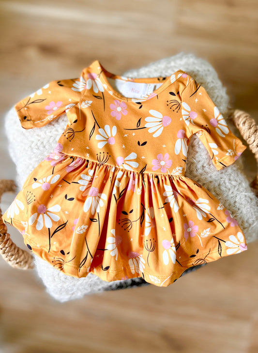 Dandelions in Fall Twirl Bodysuit
