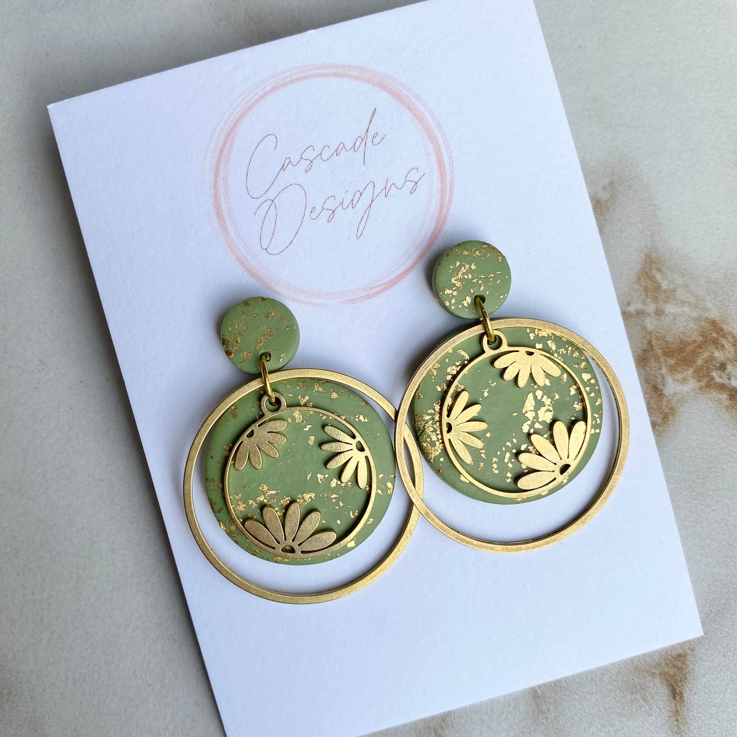 The Luster Willa | Gold Flower Charm Earrings