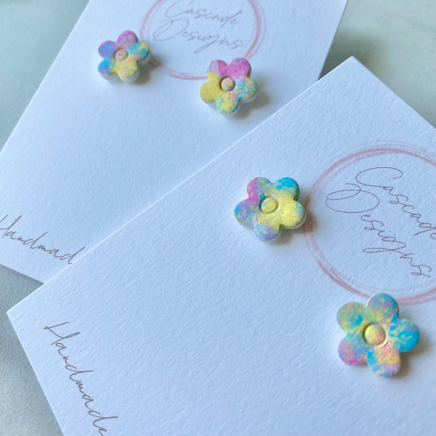 The April Pastel | Mini Pastel Flower Clay Earring Studs