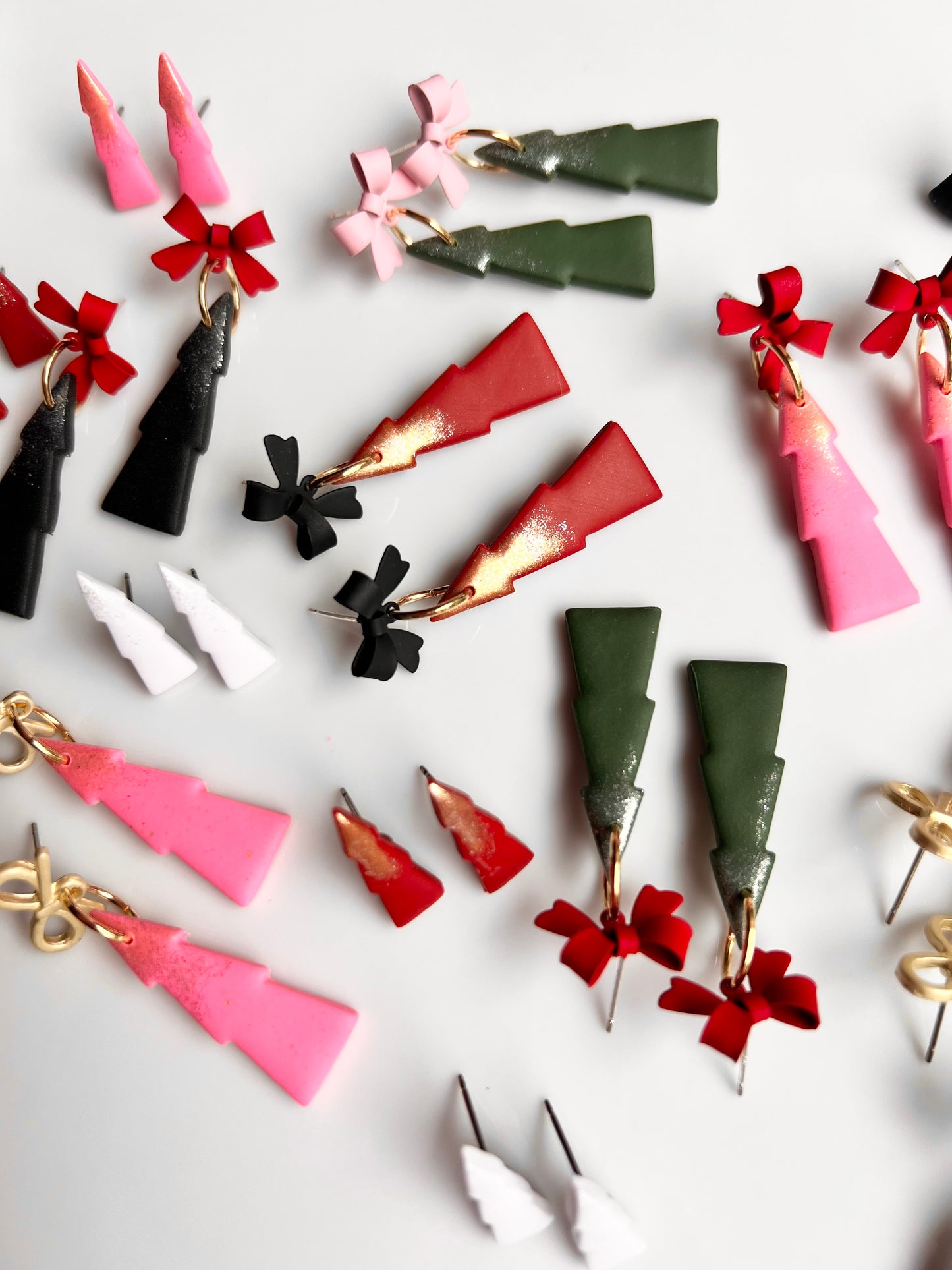 The Cypress | Dusted Tree Clay Earrings