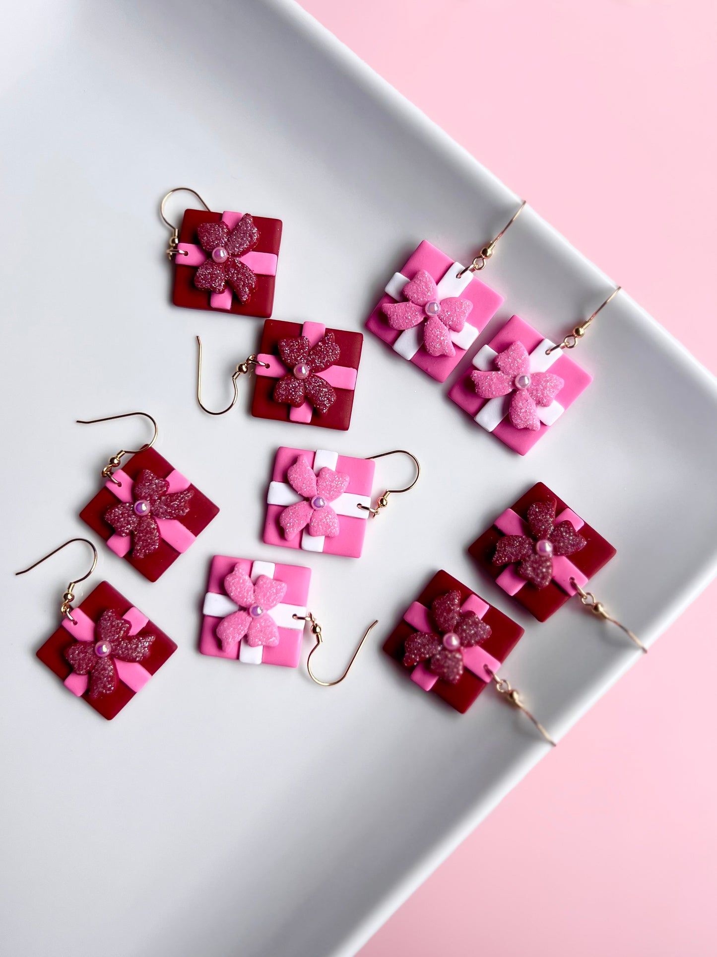 The Present | Sparkly Present Clay Earrings