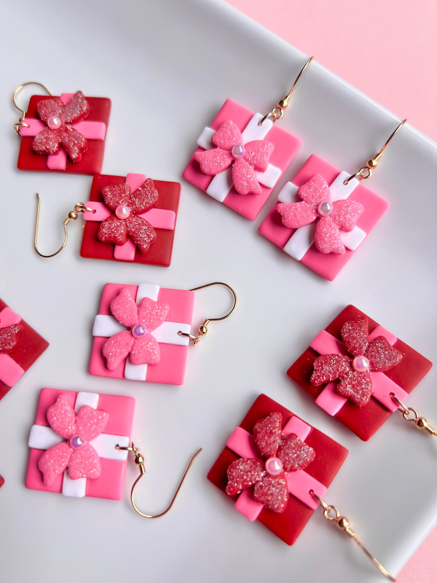 The Present | Sparkly Present Clay Earrings