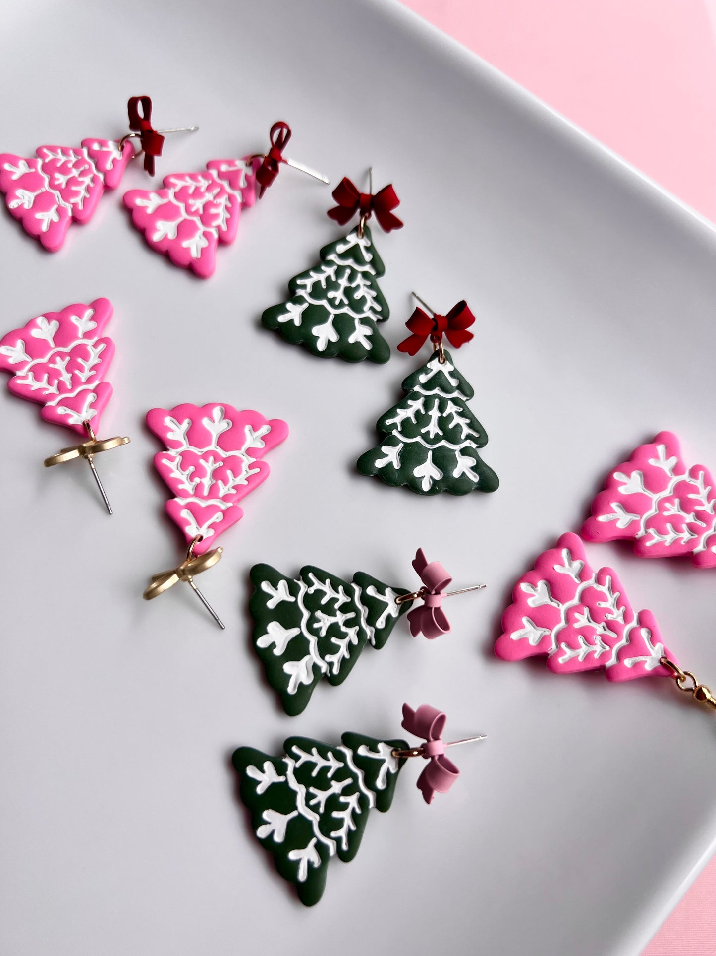 The Pine | Scandinavian Christmas Tree Clay Earrings