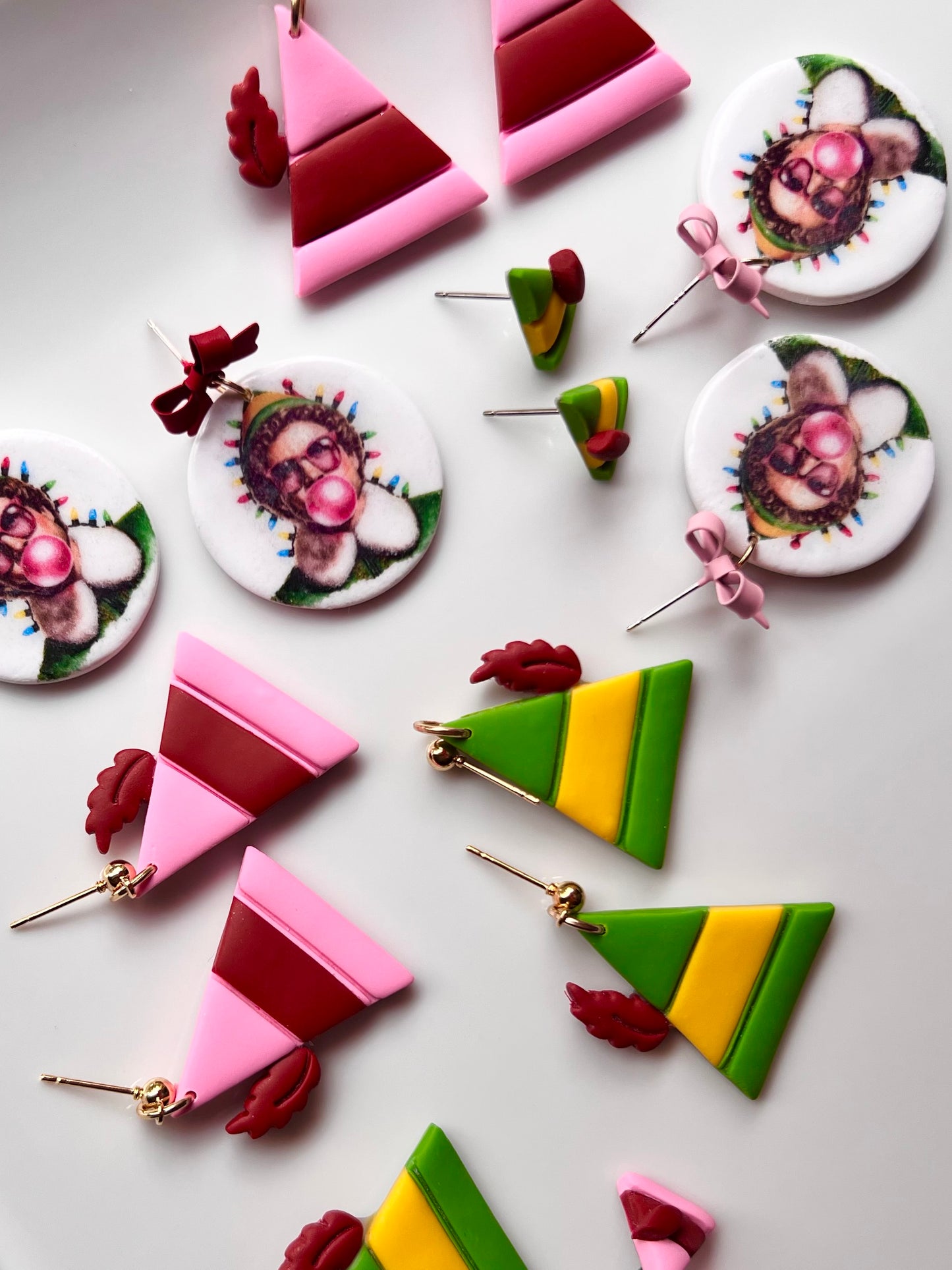 The Cool Elf | Elf Round Clay Earrings