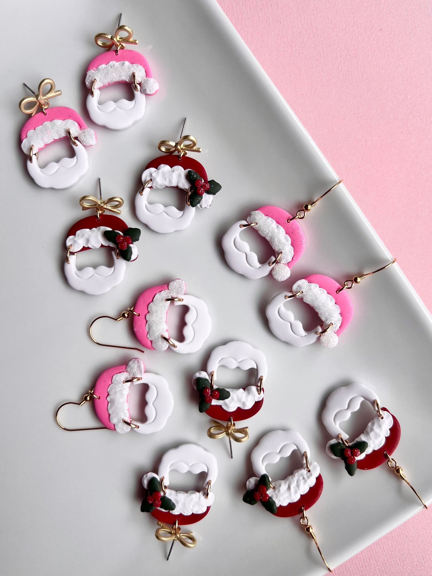 The Claus | Santa Clay Earrings