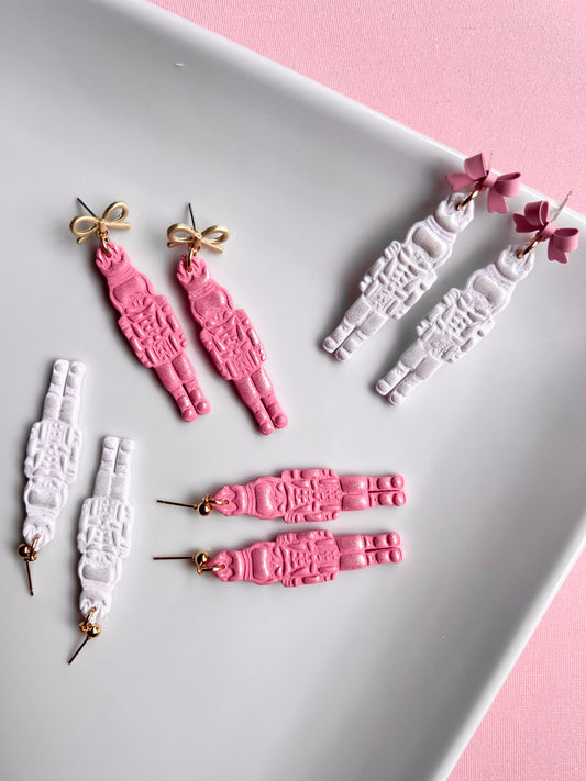 The Nutcracker | Shimmery Nutcracker Clay Earrings