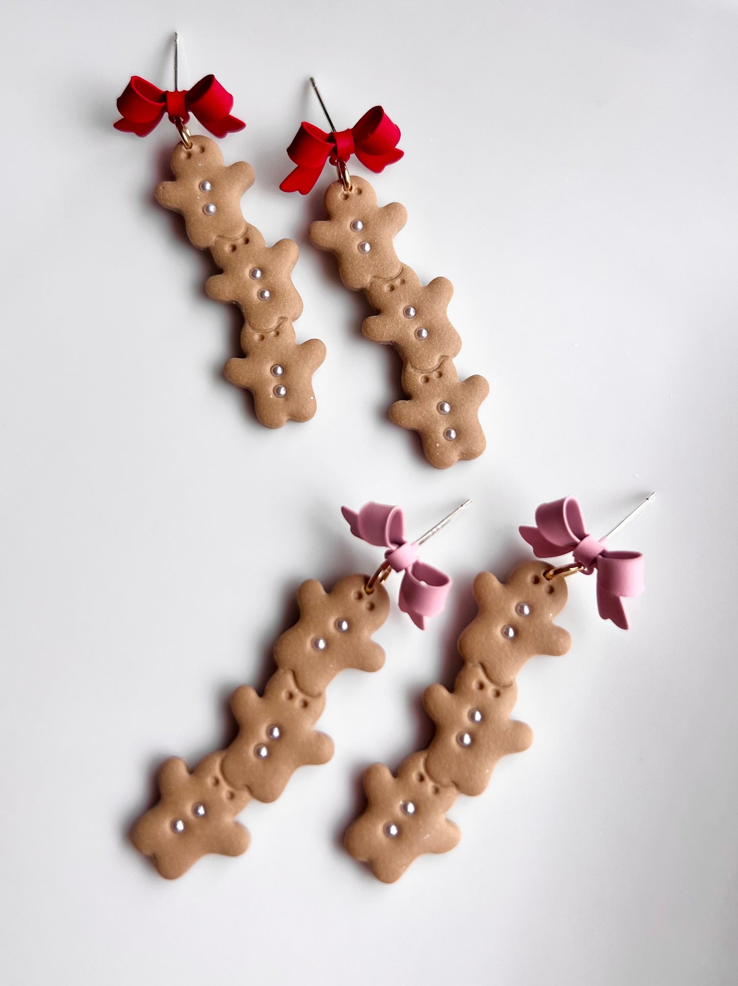 The Gingerbread Men | Stacked Gingerbread Clay Earrings