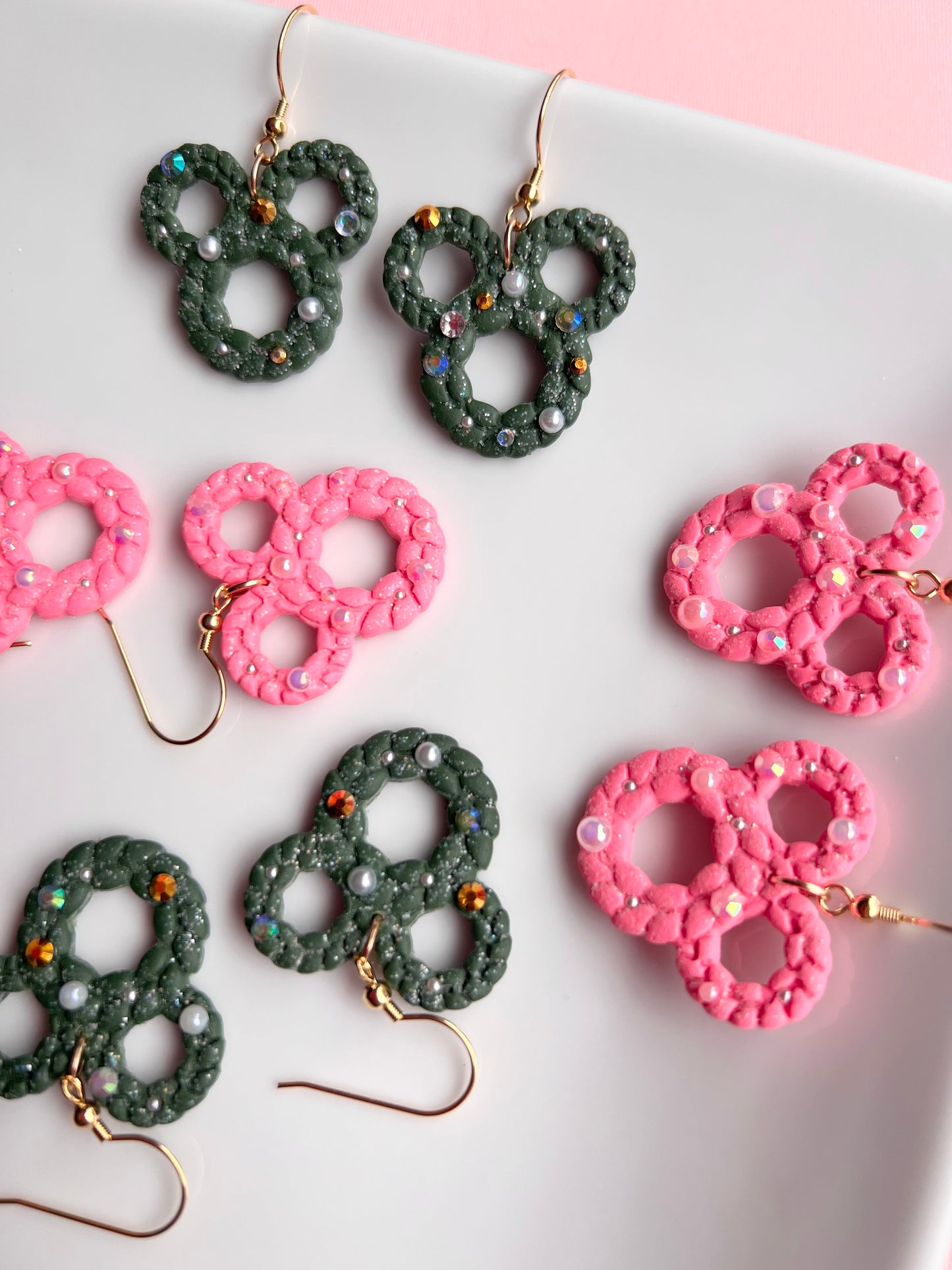 The Micki Wreath | Magical Dusted Wreath Earrings