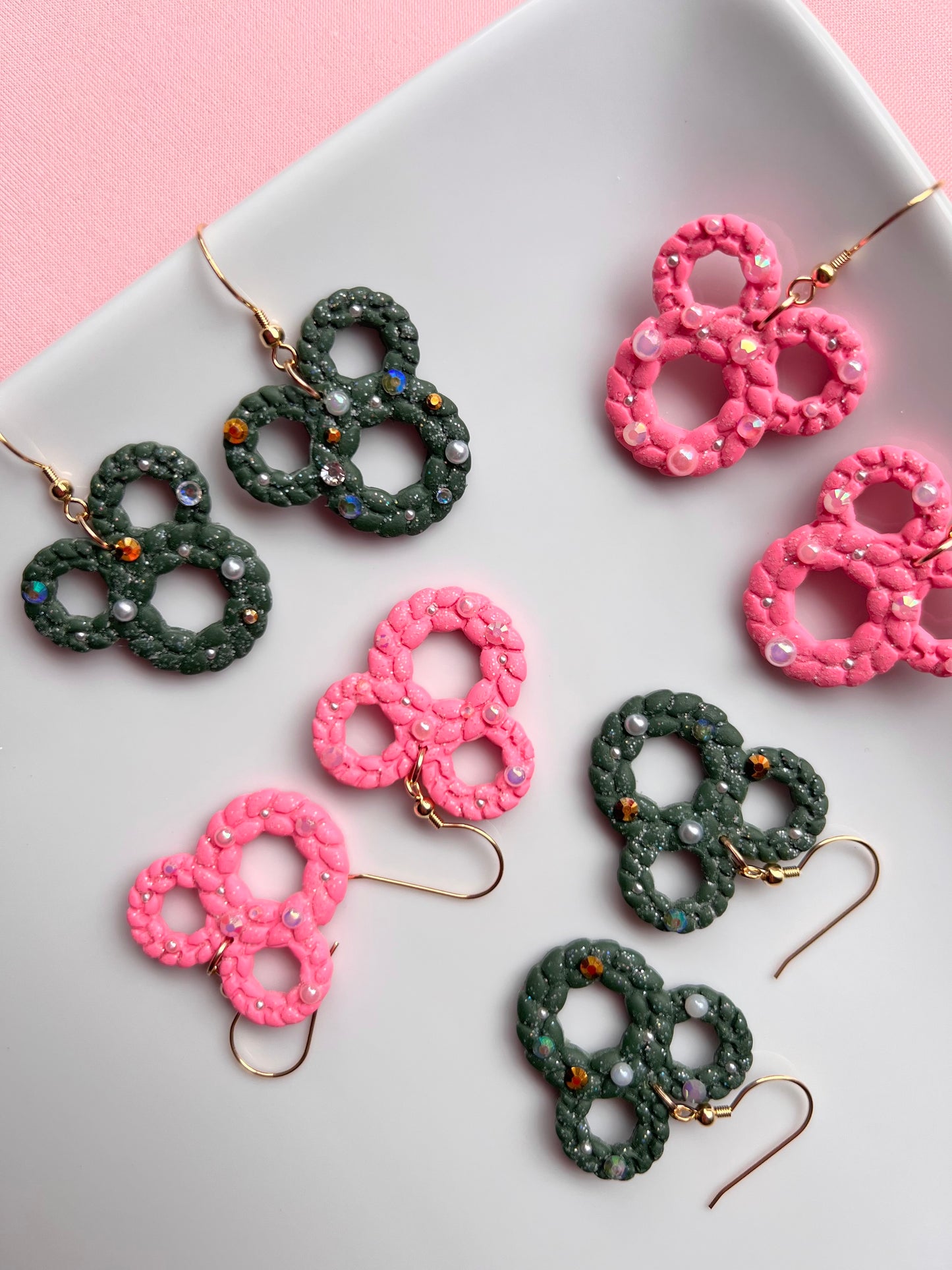 The Micki Wreath | Magical Dusted Wreath Earrings