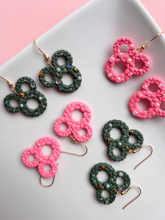 The Micki Wreath | Magical Dusted Wreath Earrings