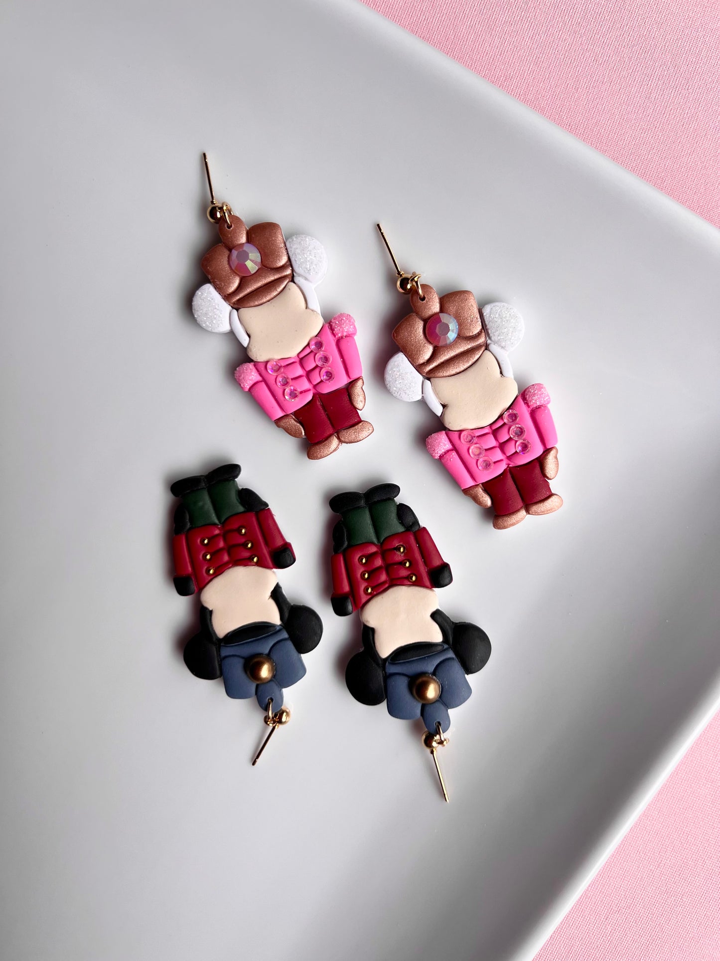 The Nutcracker Micki | Magical Christmas Nutcracker Clay Earrings