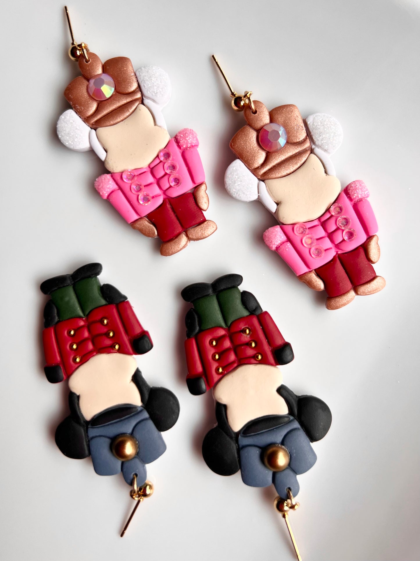 The Nutcracker Micki | Magical Christmas Nutcracker Clay Earrings