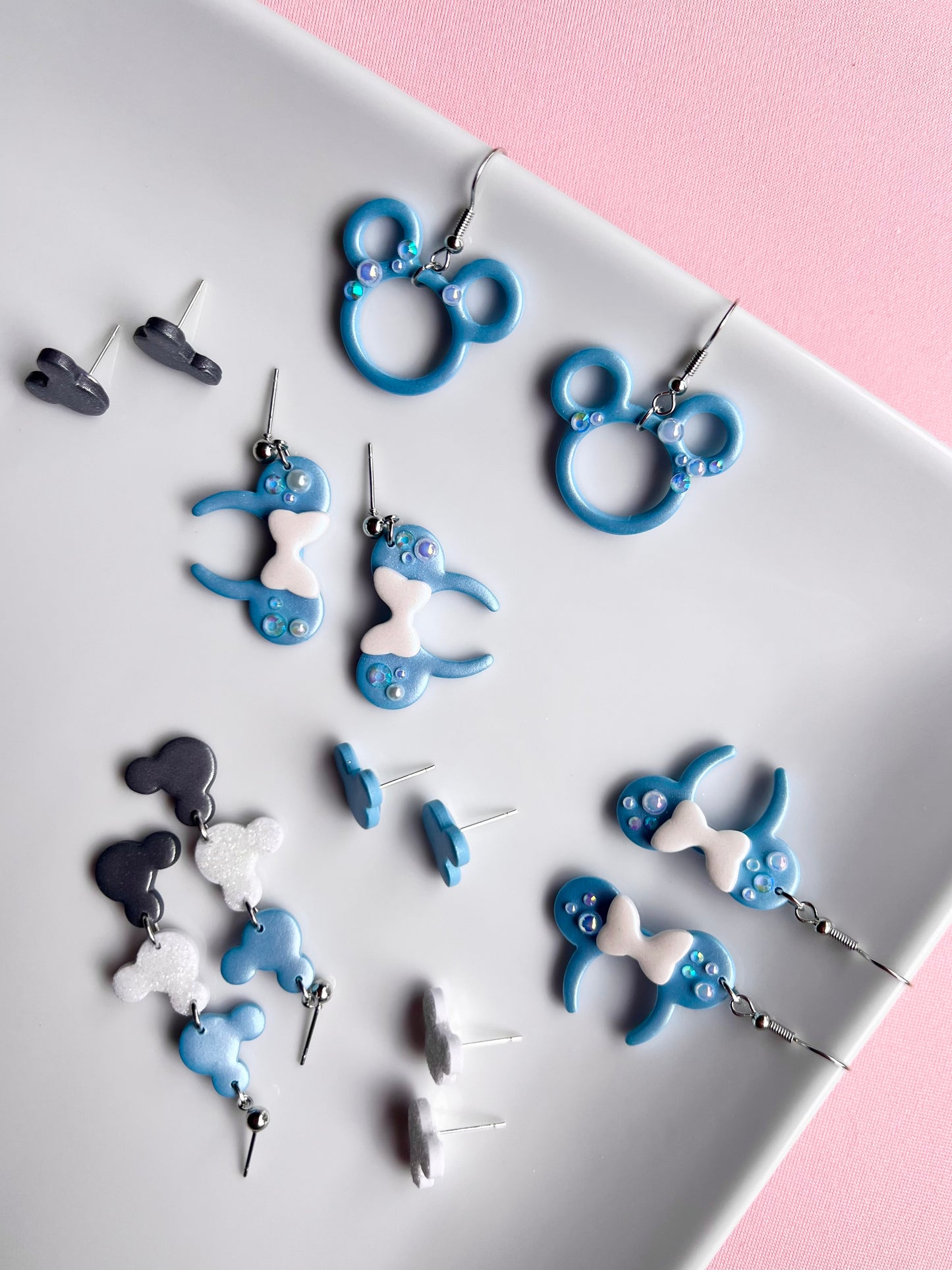 The Micki on Ice | Magical Winter Clay Earrings
