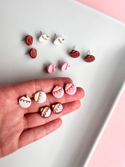 The Twinkle | Shimmery Ornament Clay Earring Studs