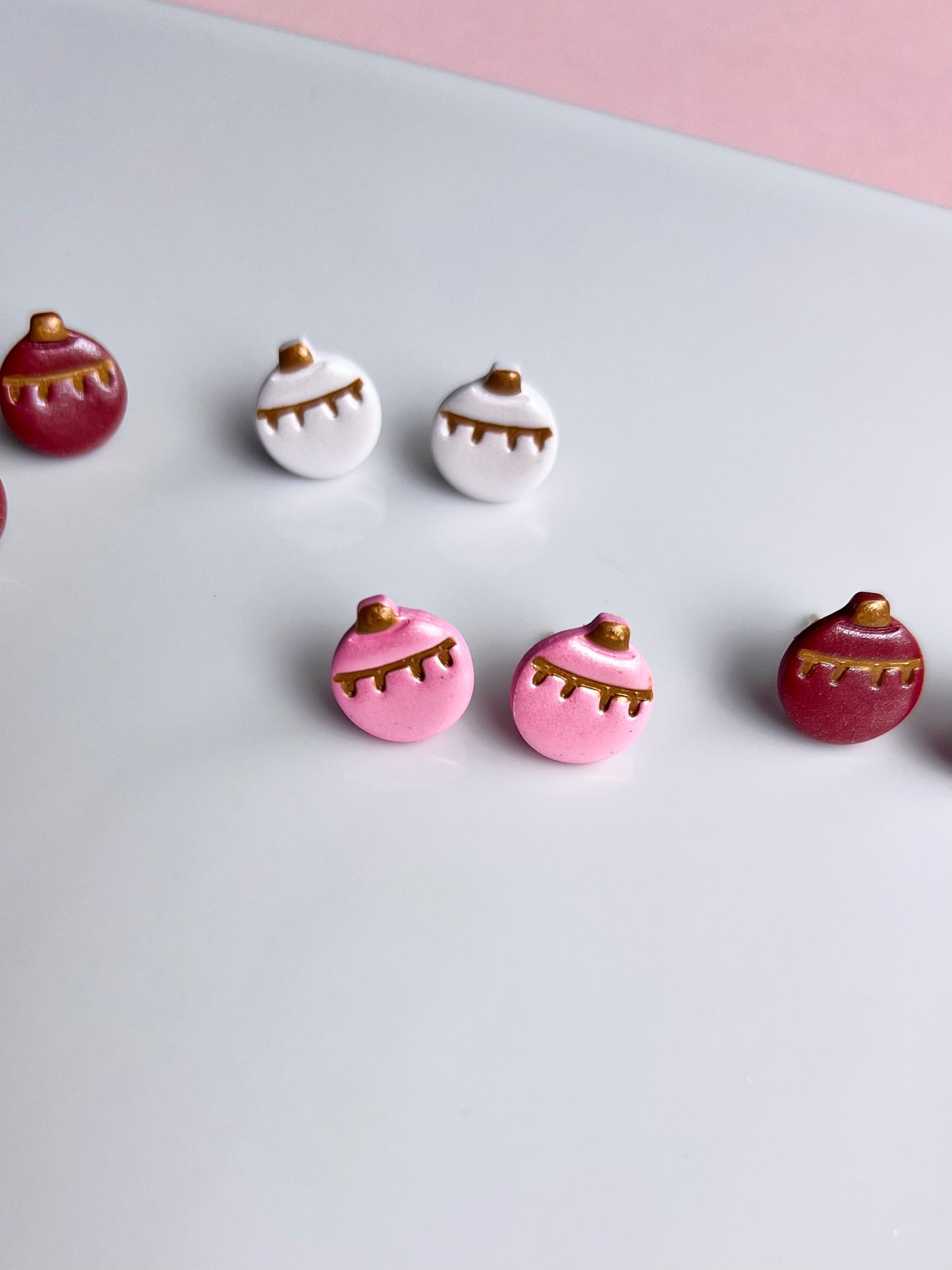 The Twinkle | Shimmery Ornament Clay Earring Studs