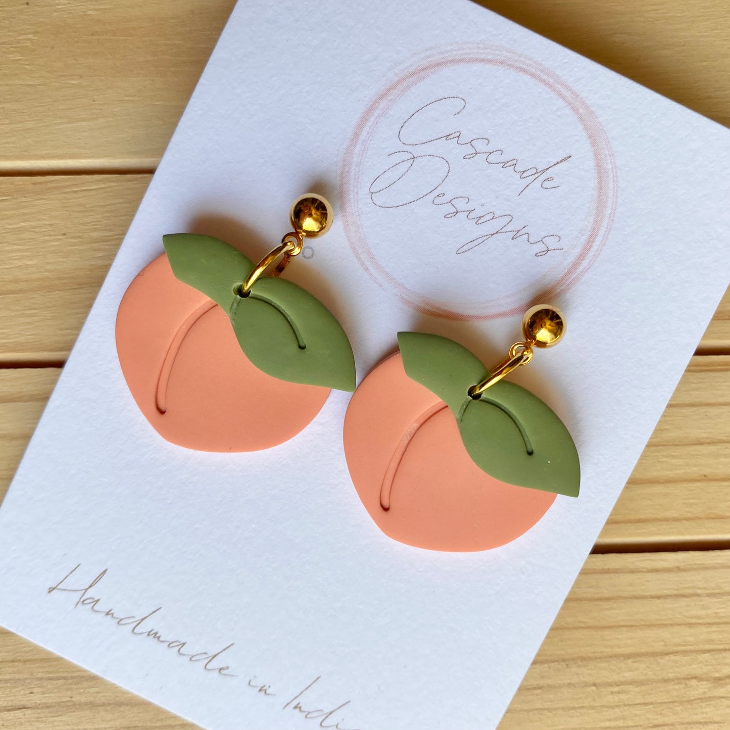 The Georgia | Peach Clay Earrings