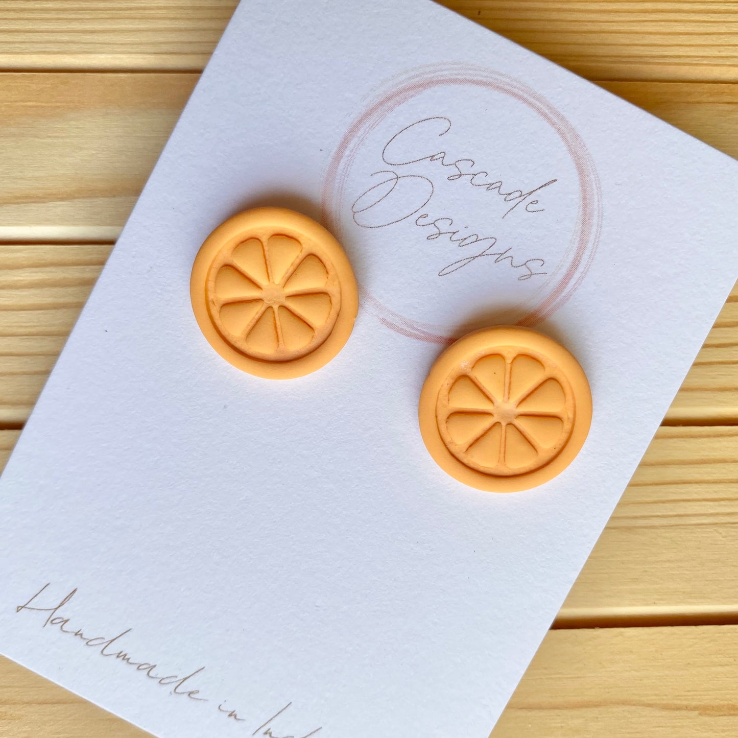 The Mandi | Orange Slice Clay Earrings