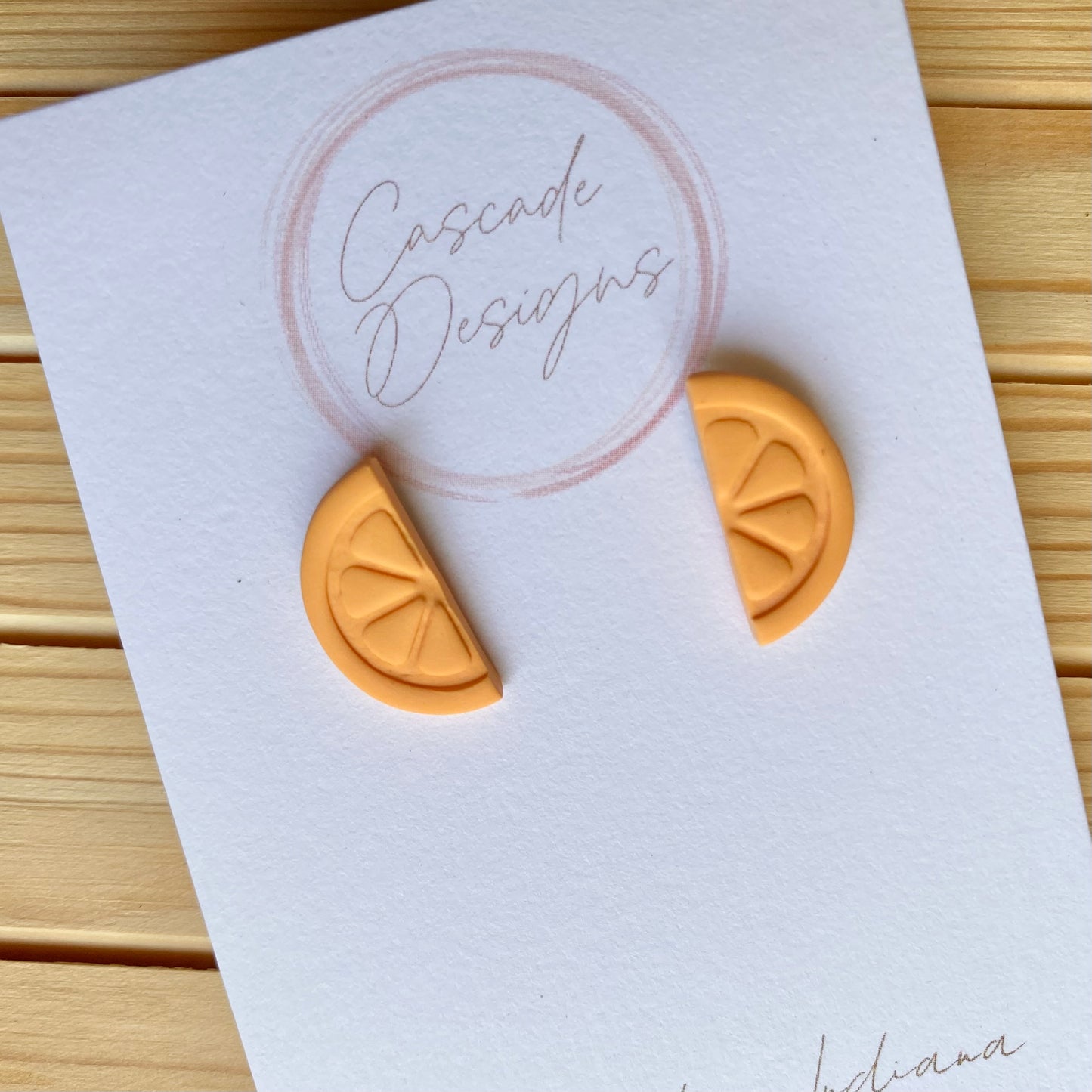 The Mandi | Orange Slice Clay Earrings