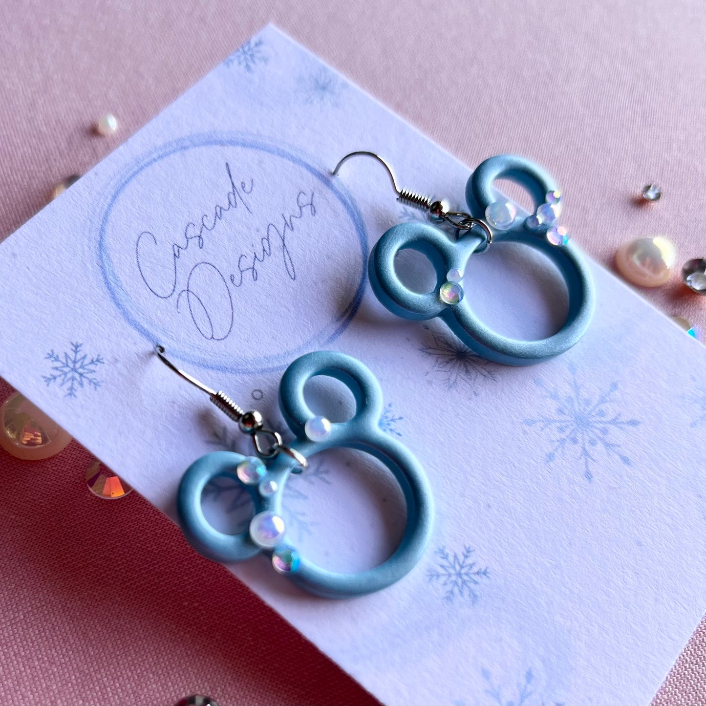 The Micki on Ice | Magical Winter Clay Earrings