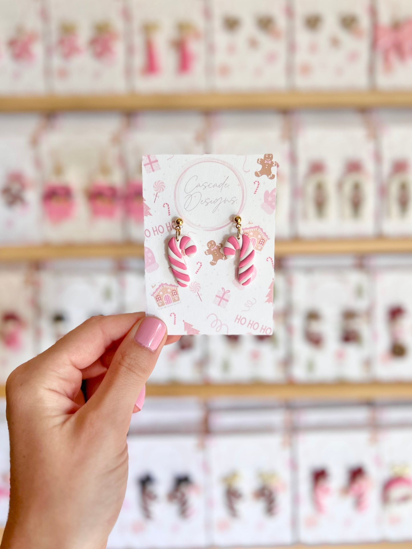 The Candi Cane | Candy Cane Clay Earrings