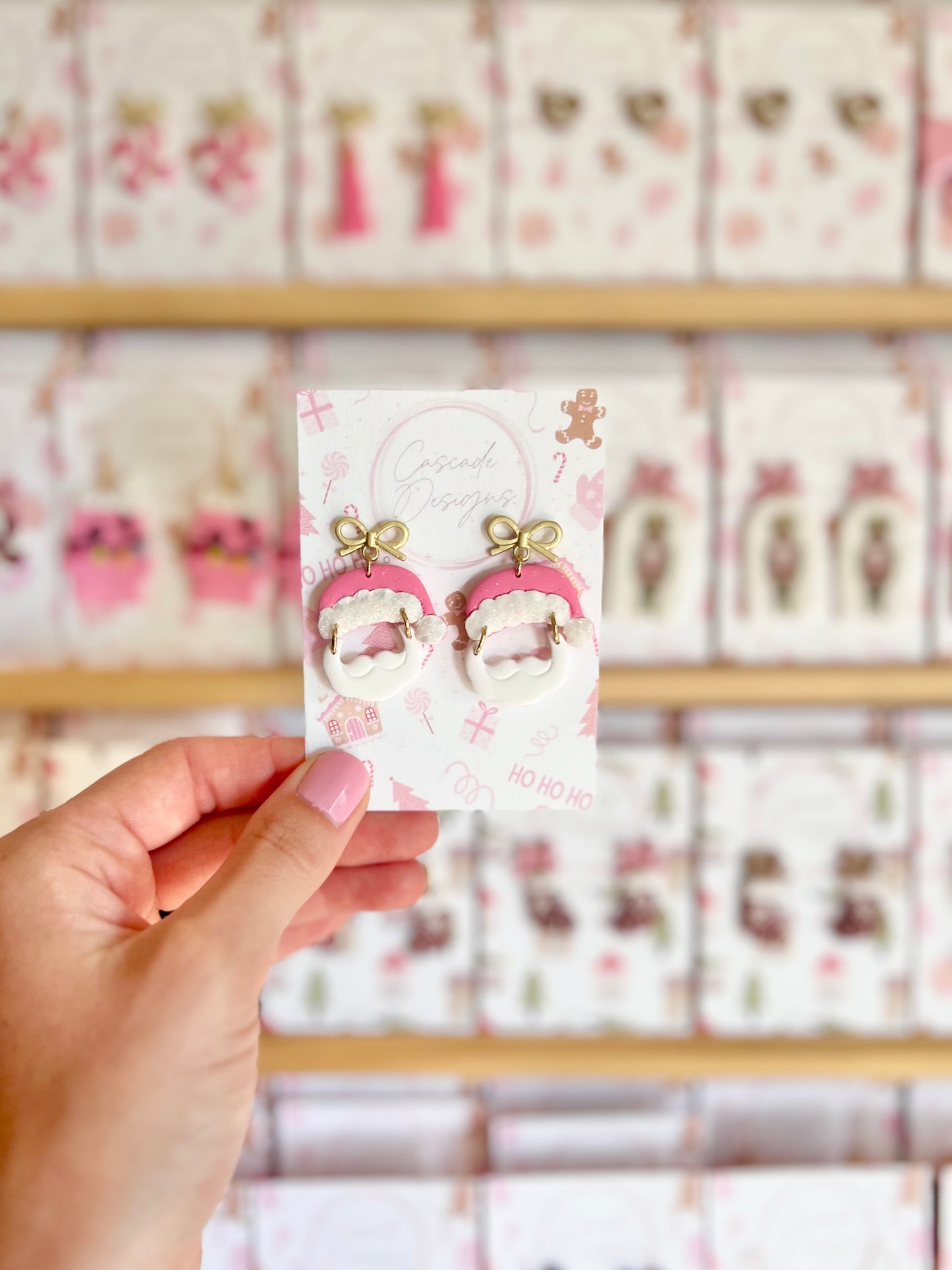 The Claus | Santa Clay Earrings