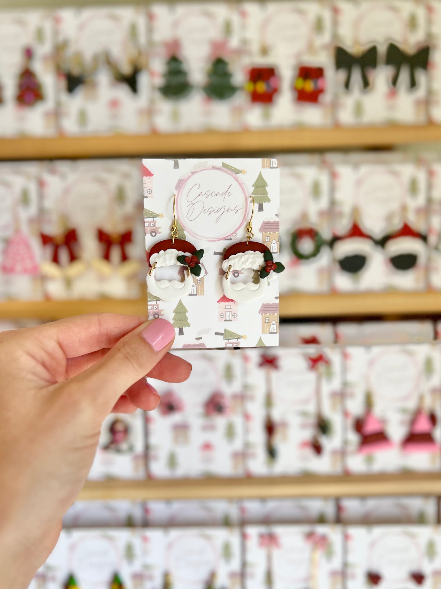 The Claus | Santa Clay Earrings