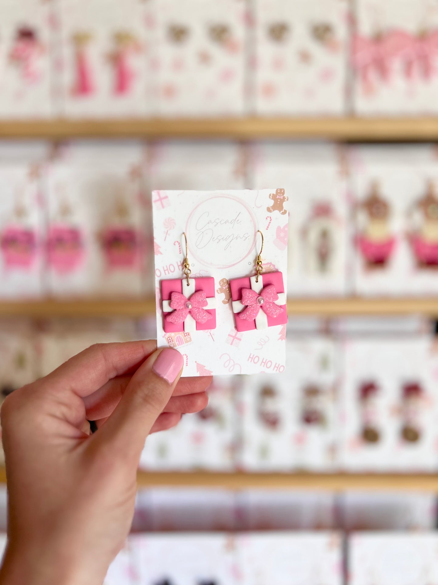 The Present | Sparkly Present Clay Earrings