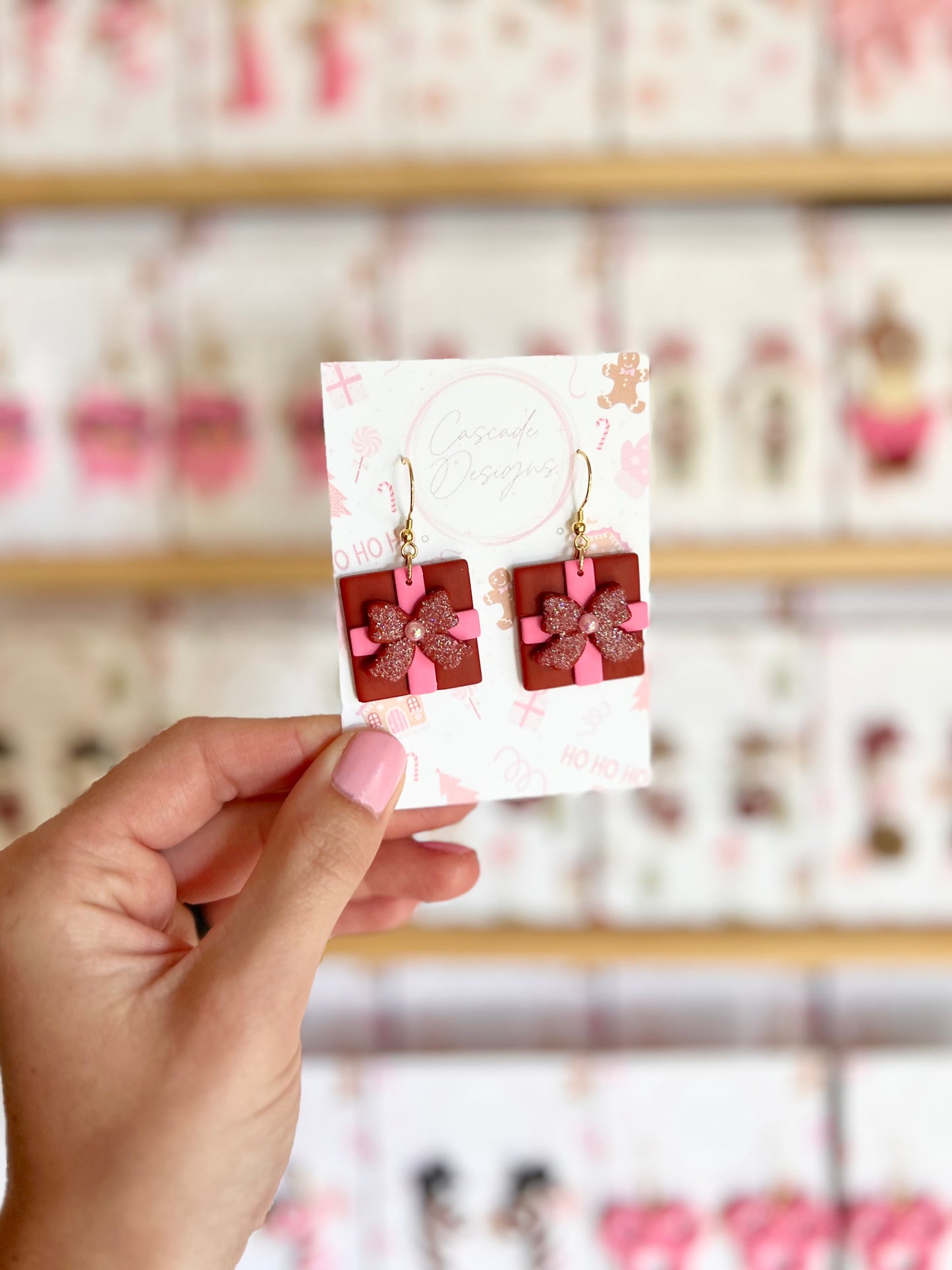 The Present | Sparkly Present Clay Earrings