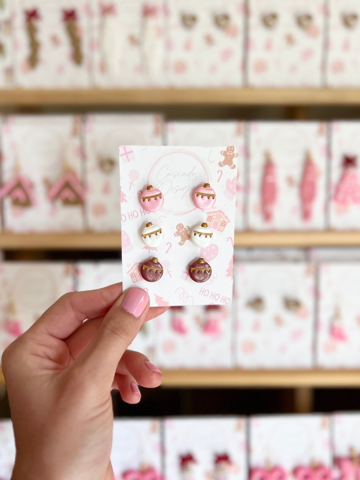 The Twinkle | Shimmery Ornament Clay Earring Studs