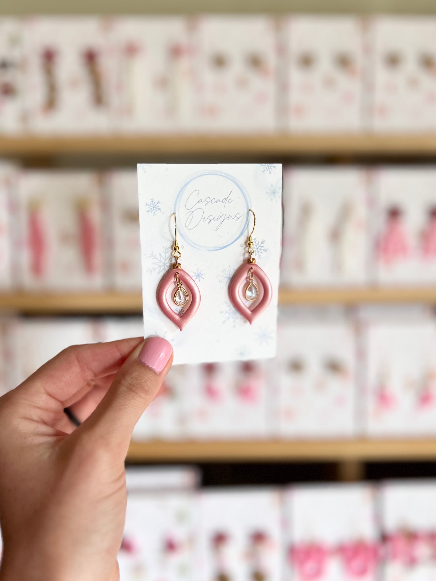 The Wonderland | Shimmery Ornament Gem Clay Earrings