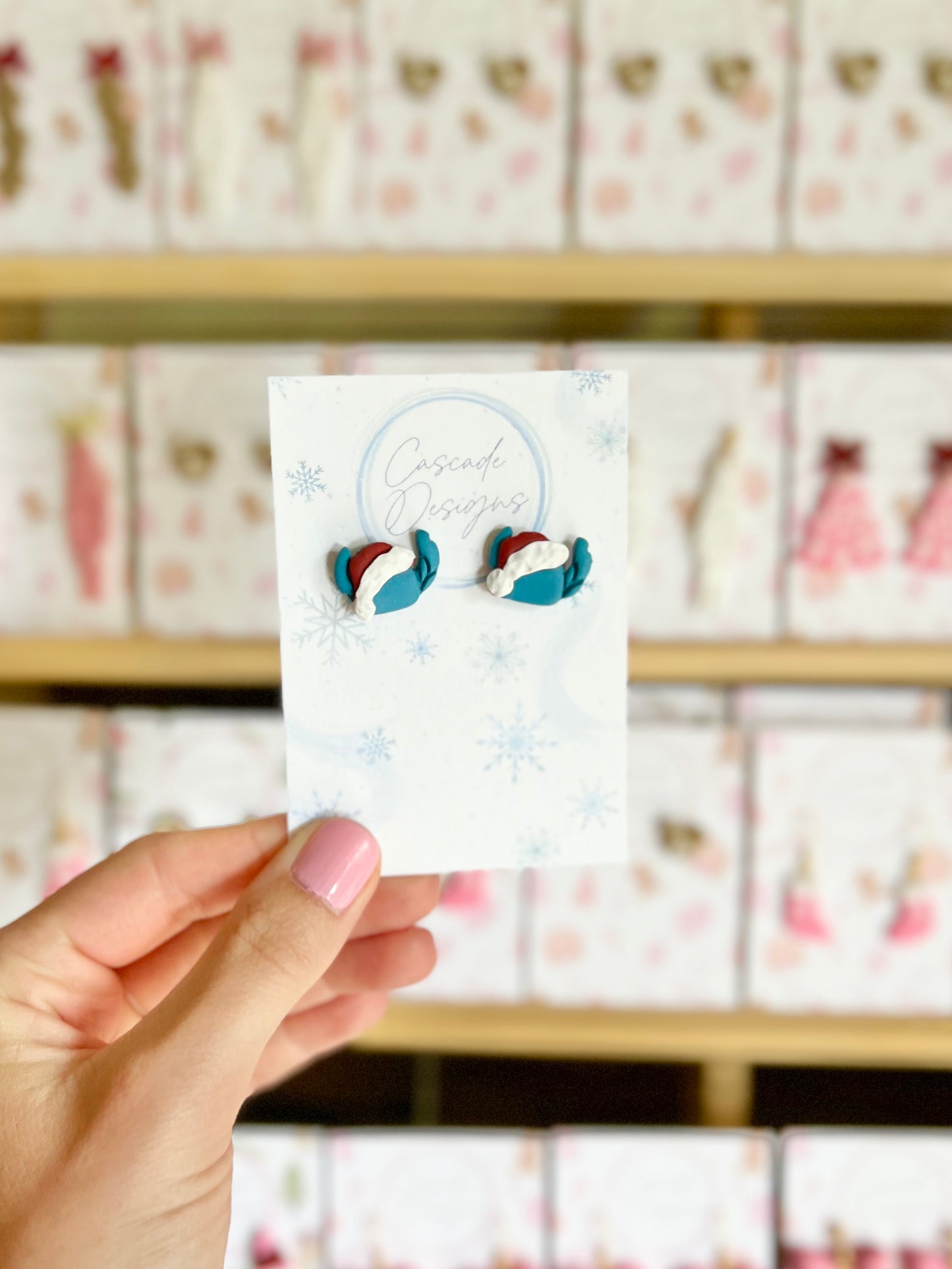 The Jolli Stitch | Magical Christmas Earring Studs