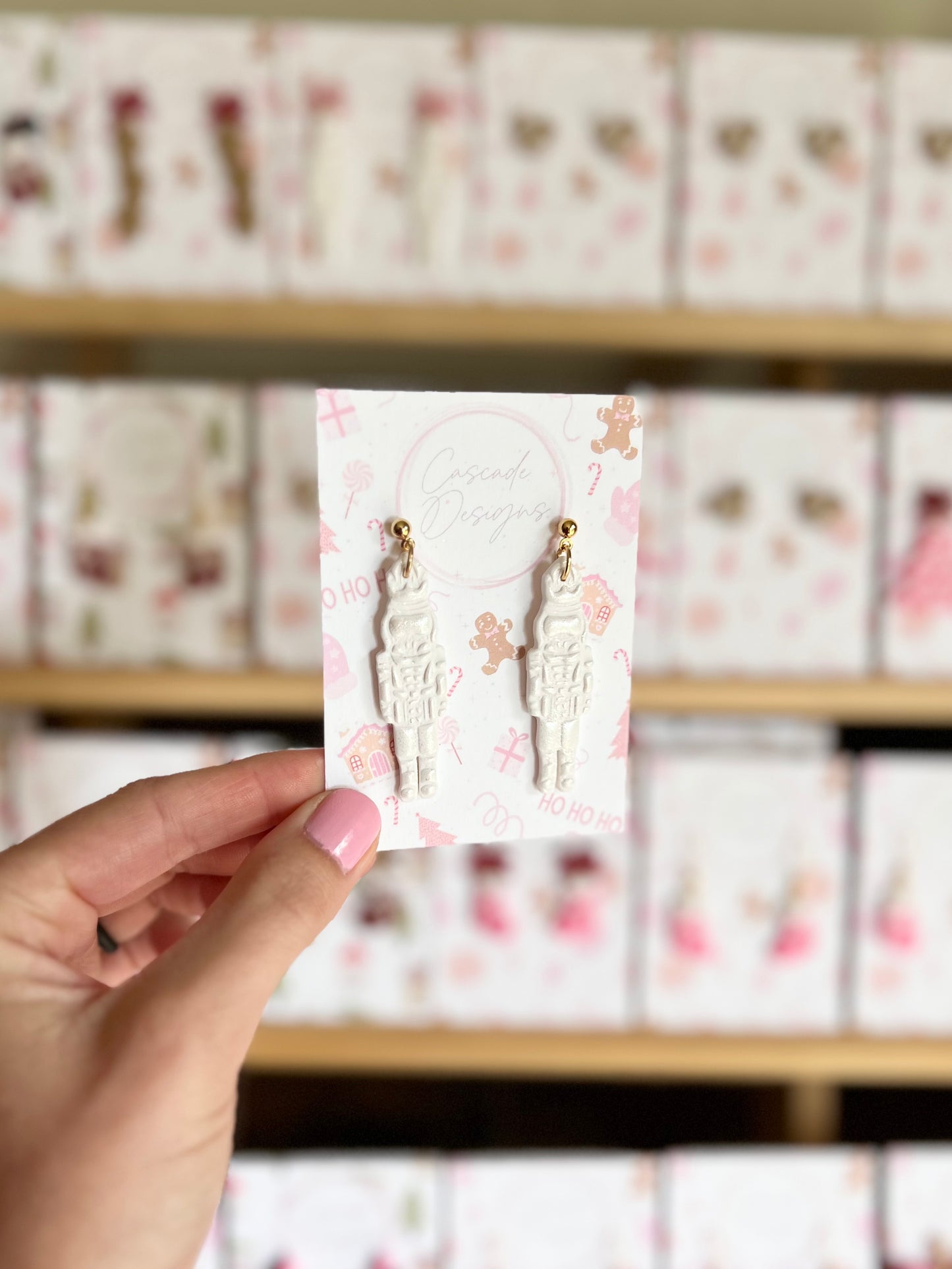 The Nutcracker | Shimmery Nutcracker Clay Earrings