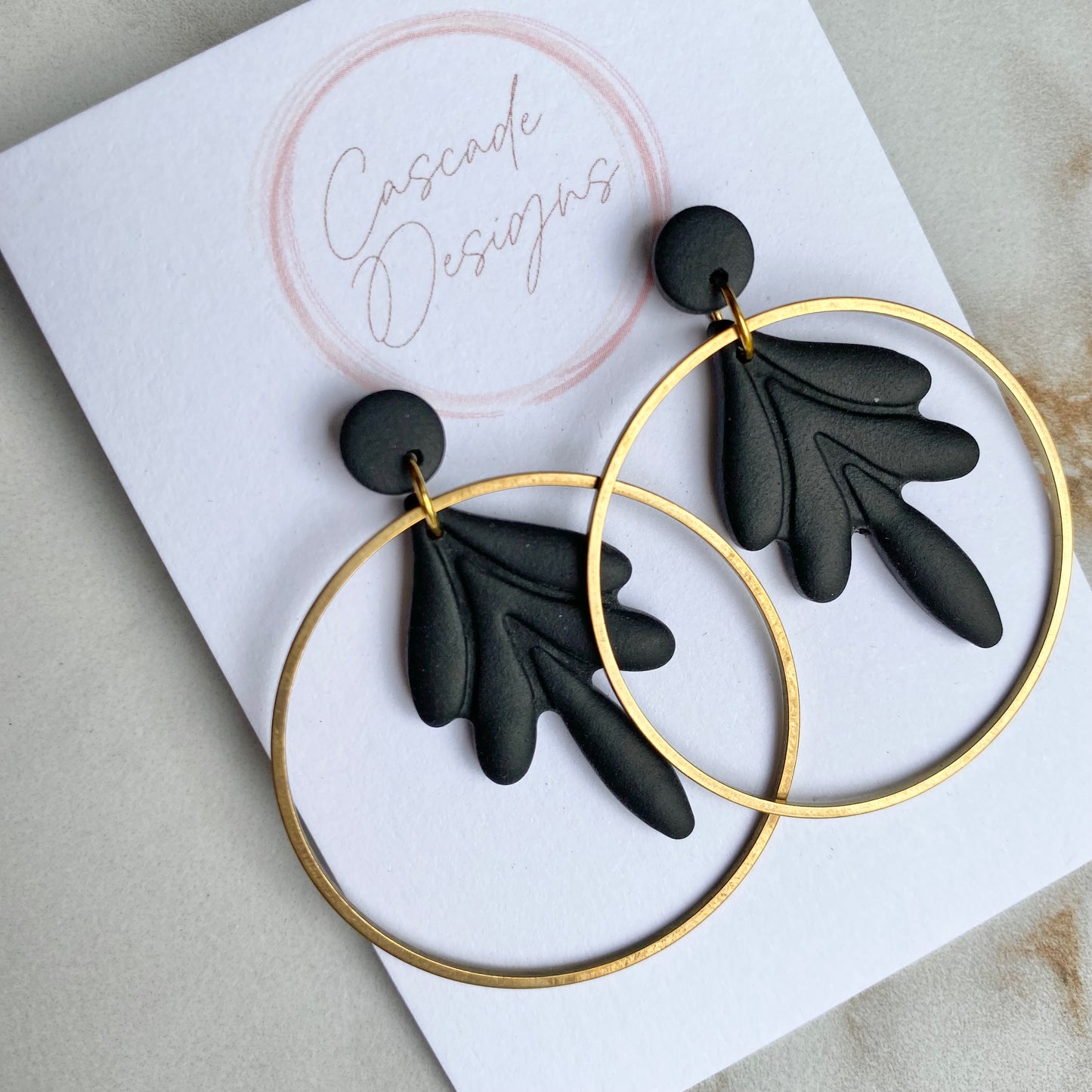 The Rhea | Hoop Clay Earrings