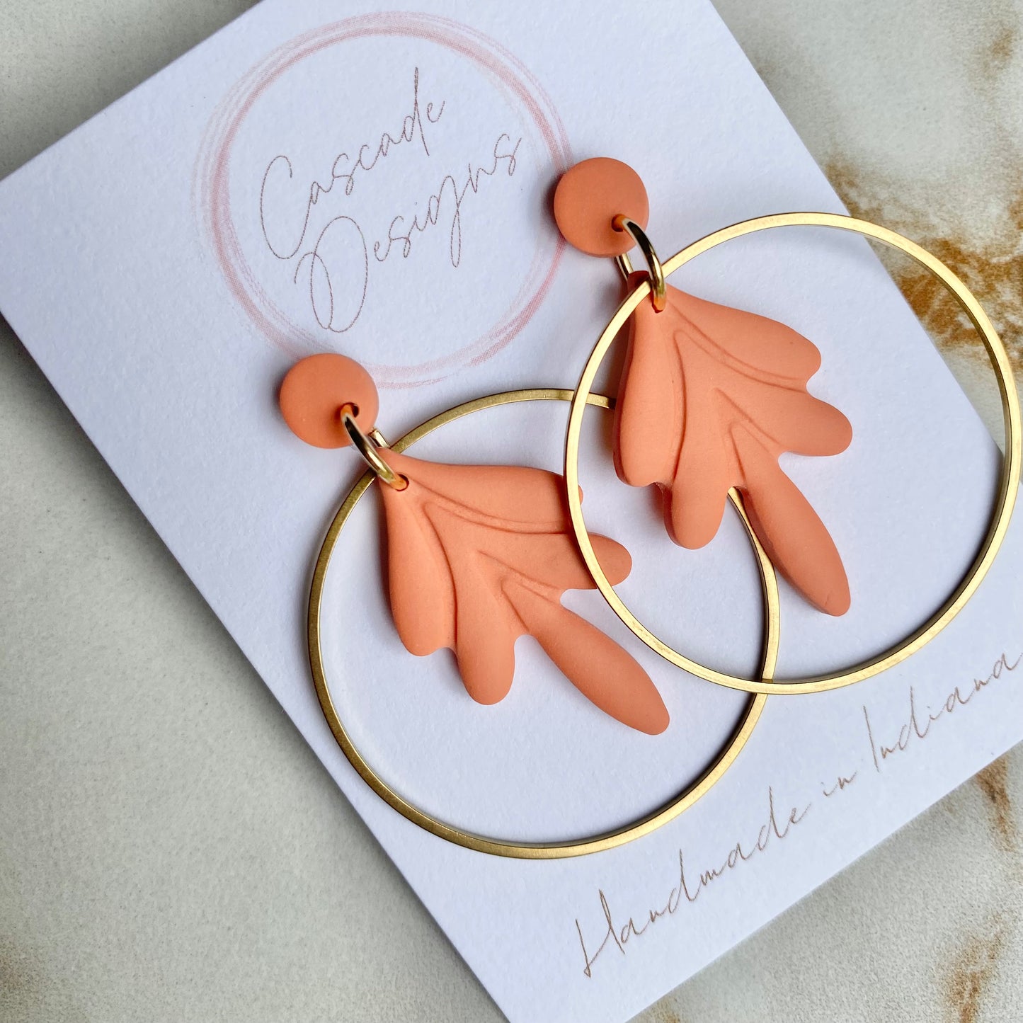 The Rhea | Hoop Clay Earrings