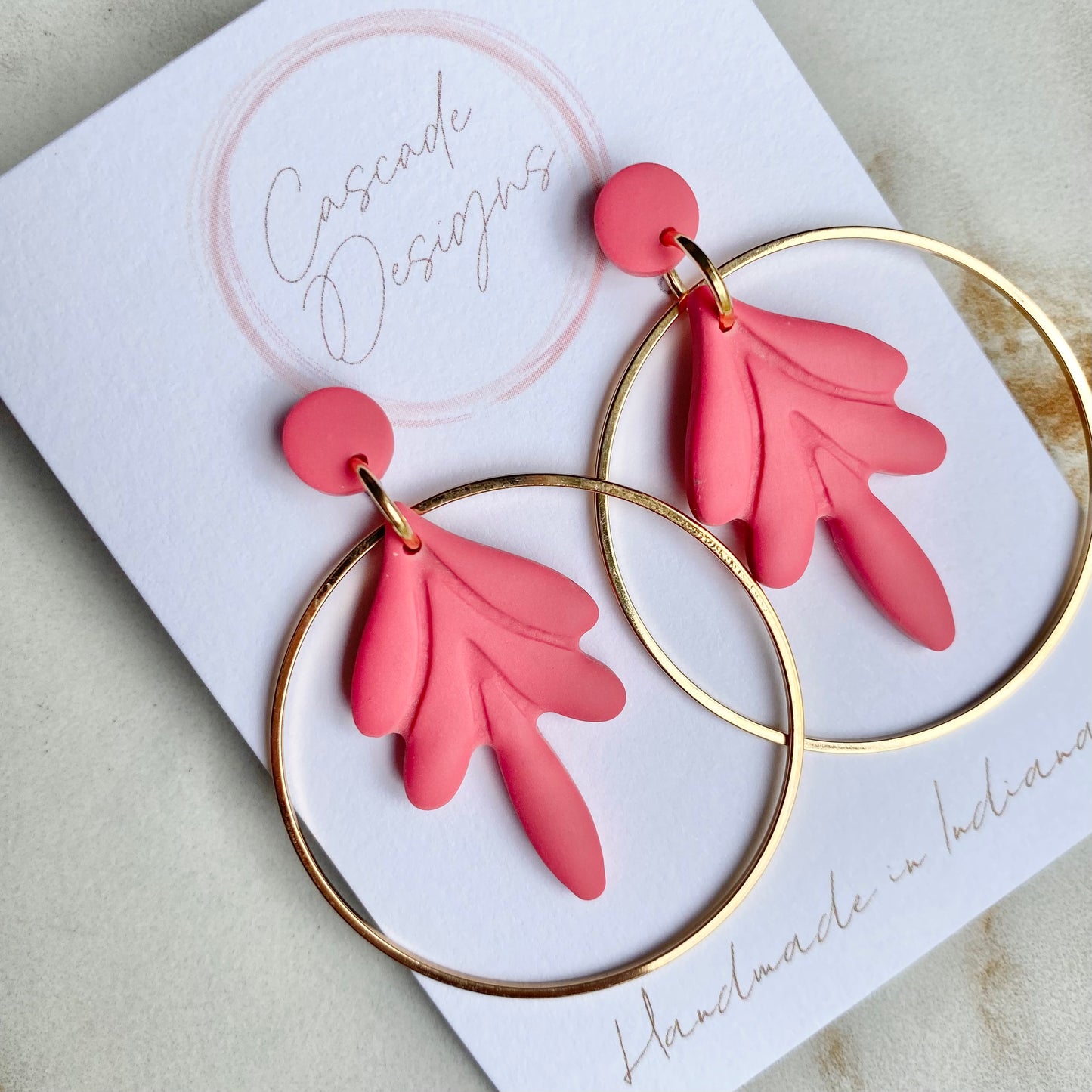 The Rhea | Hoop Clay Earrings