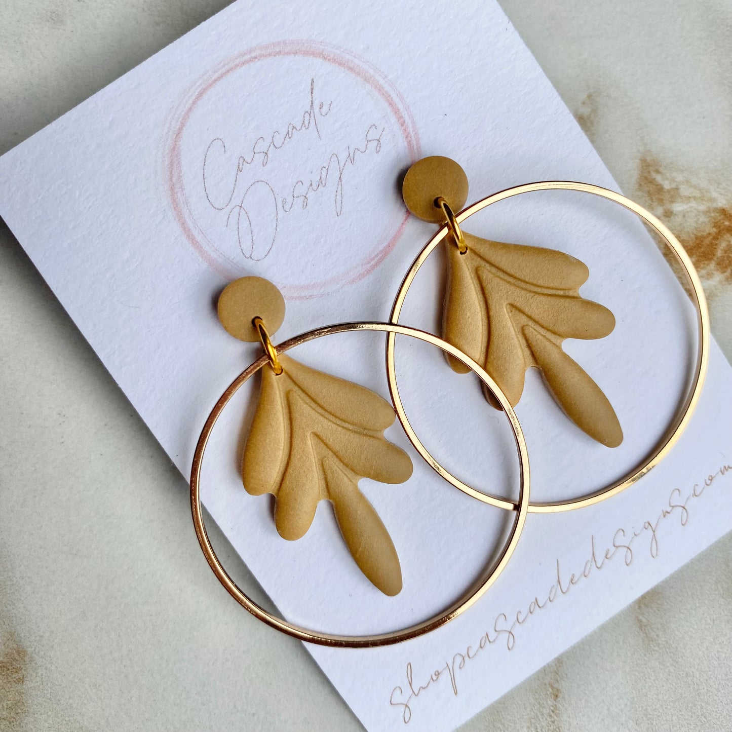 The Rhea | Hoop Clay Earrings