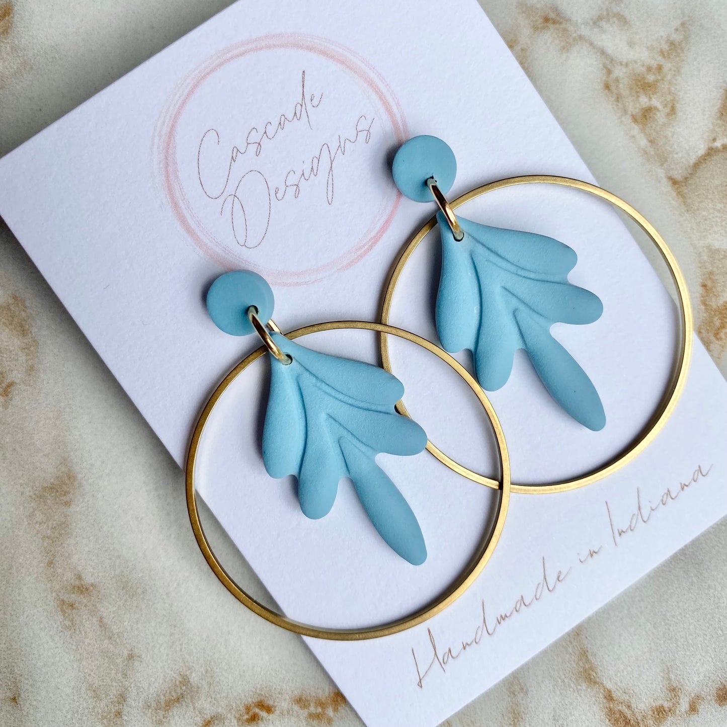 The Rhea | Hoop Clay Earrings