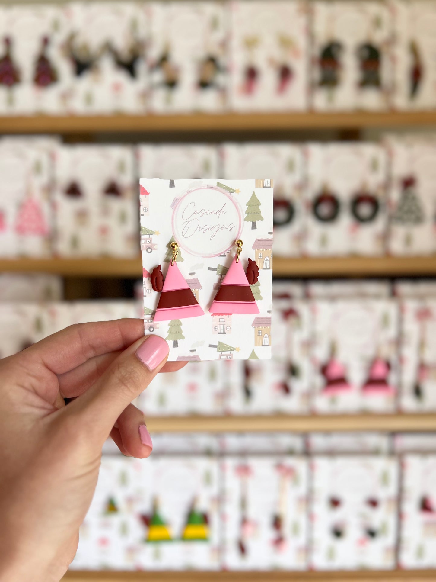 The Buddi | Feathered Hat Clay Earrings