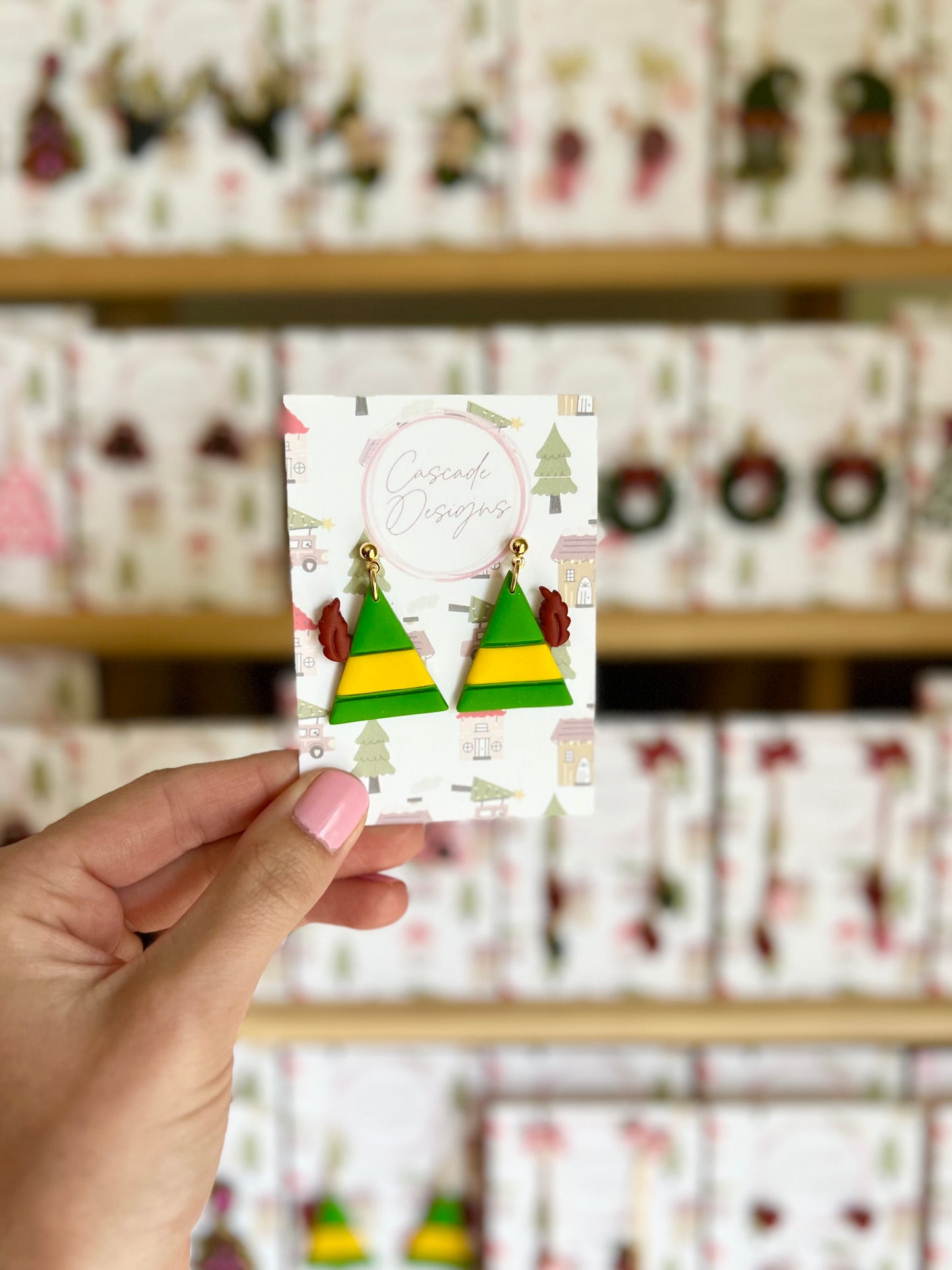 The Buddi | Feathered Hat Clay Earrings