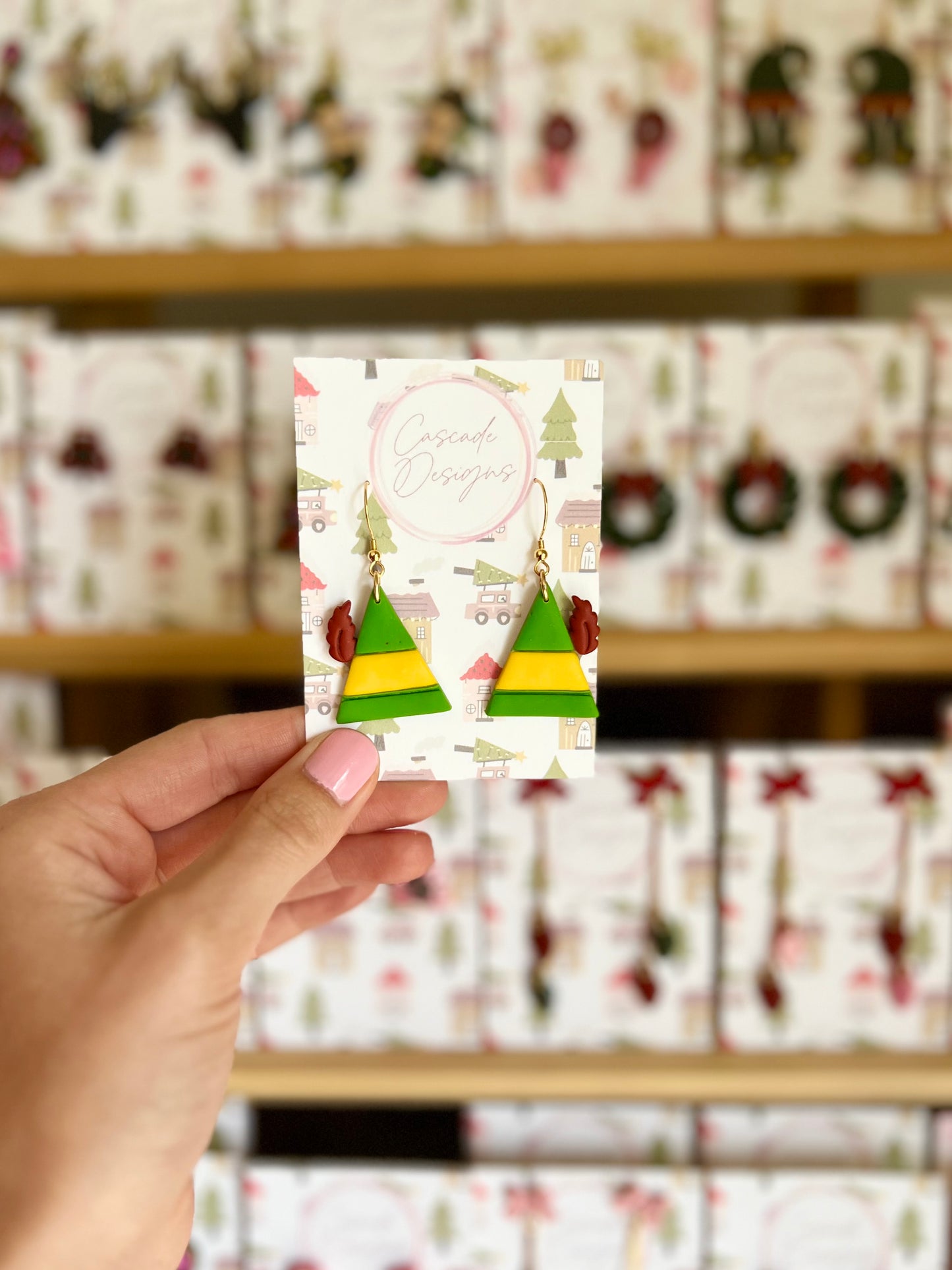 The Buddi | Feathered Hat Clay Earrings