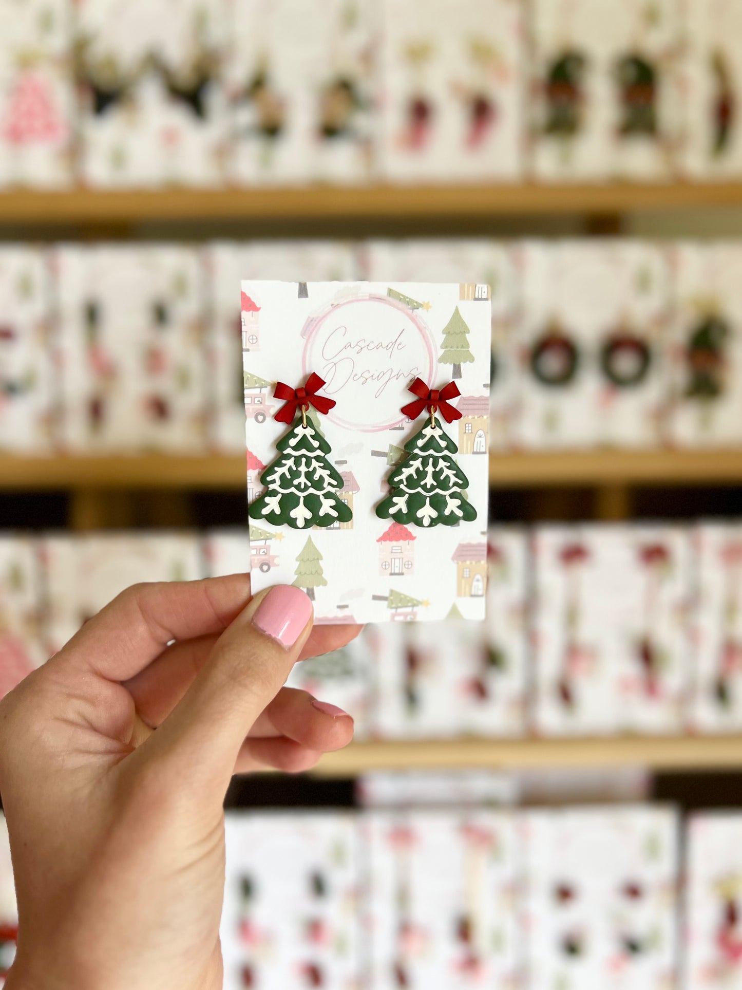The Pine | Scandinavian Christmas Tree Clay Earrings